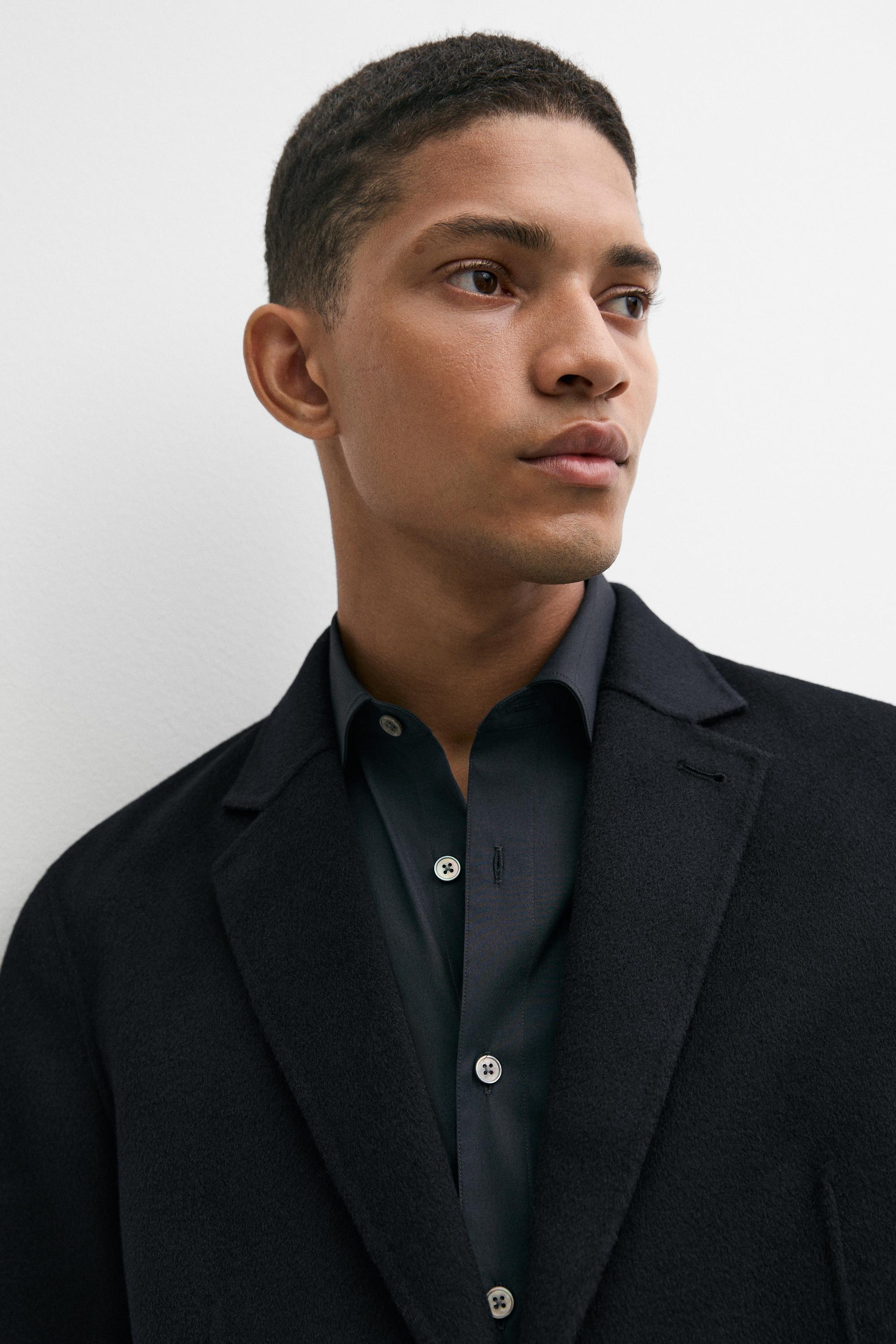 Double-faced wool blend blazer — DEEP BLUE