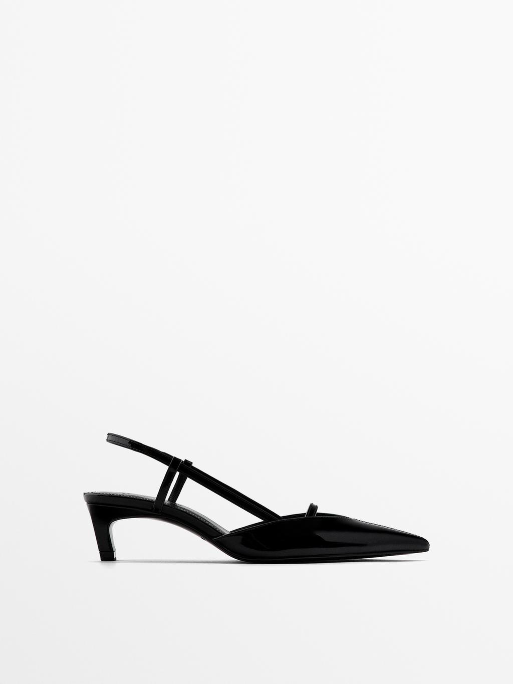 Escarpins Type Mules Noir Chaussures Talon Massimo Dutti escarpins-type-mules-noir-chaussures-talon-massimo-dutti