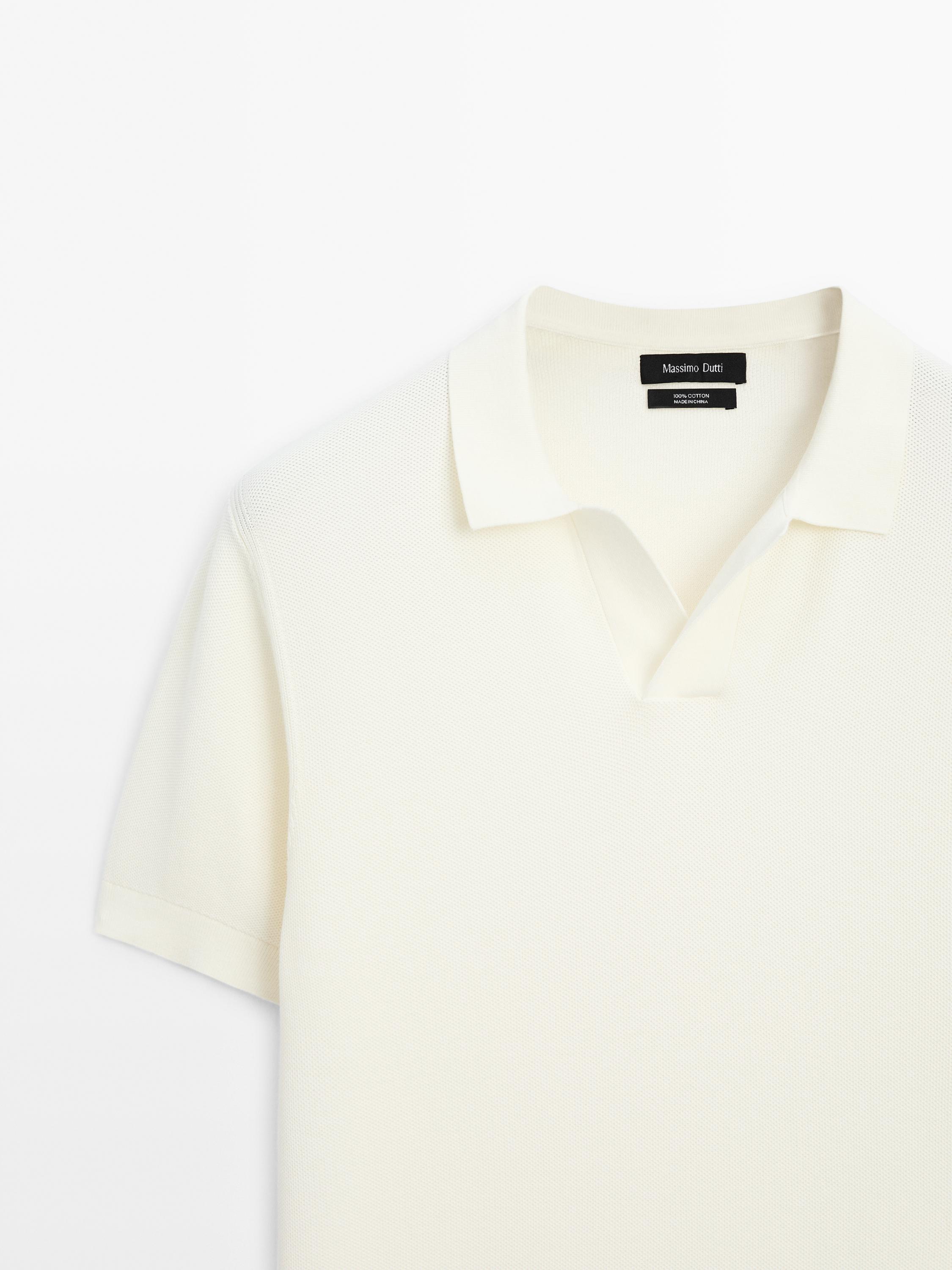 Jersey punto cuello polo 100% algodón