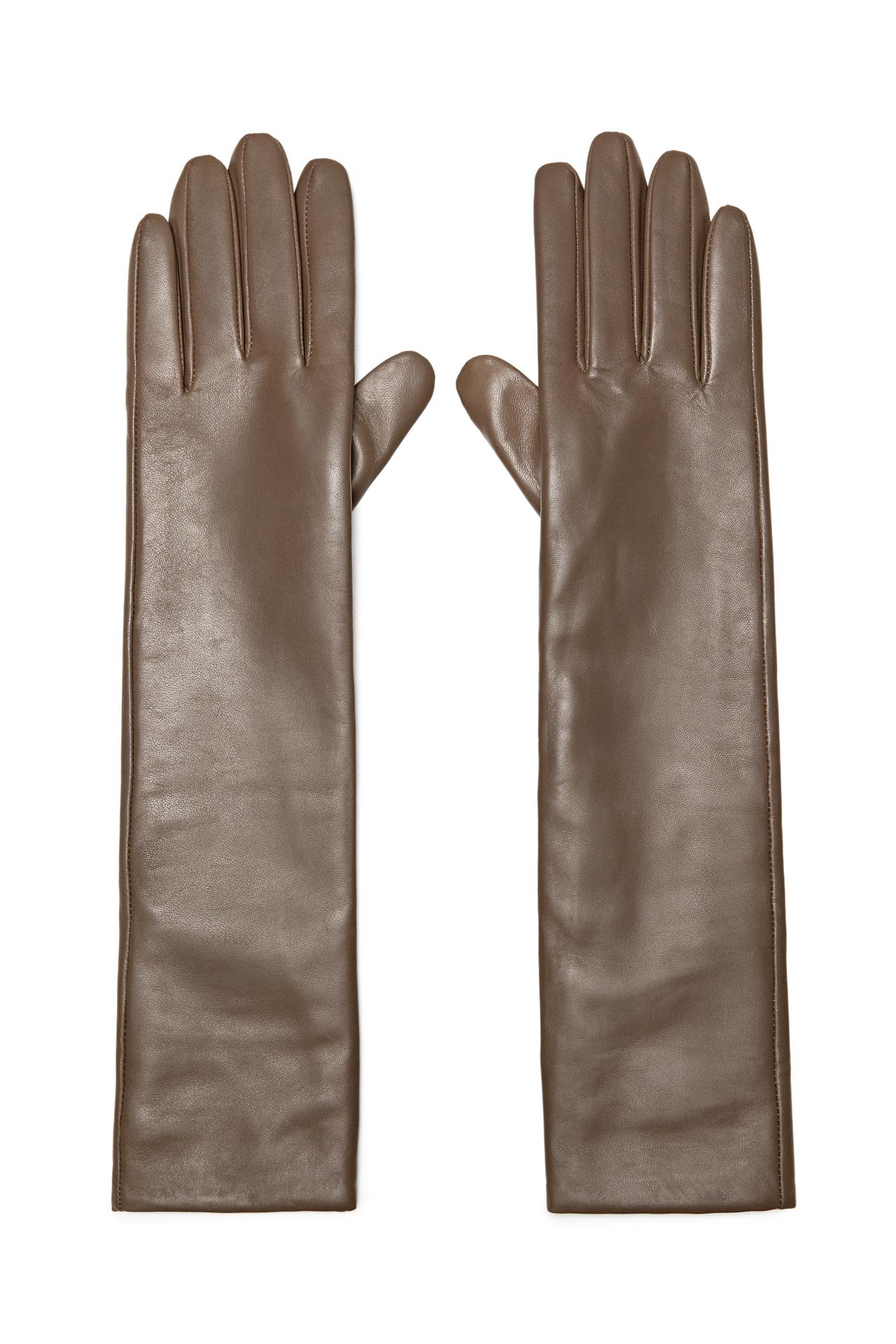 Long nappa leather gloves - LIMITED EDITION — BEIGE
