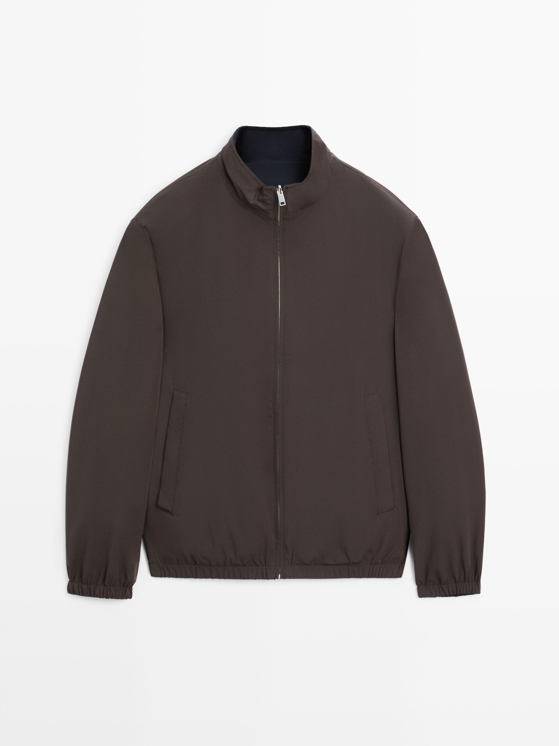 Short reversible jacket — NAVY BLUE