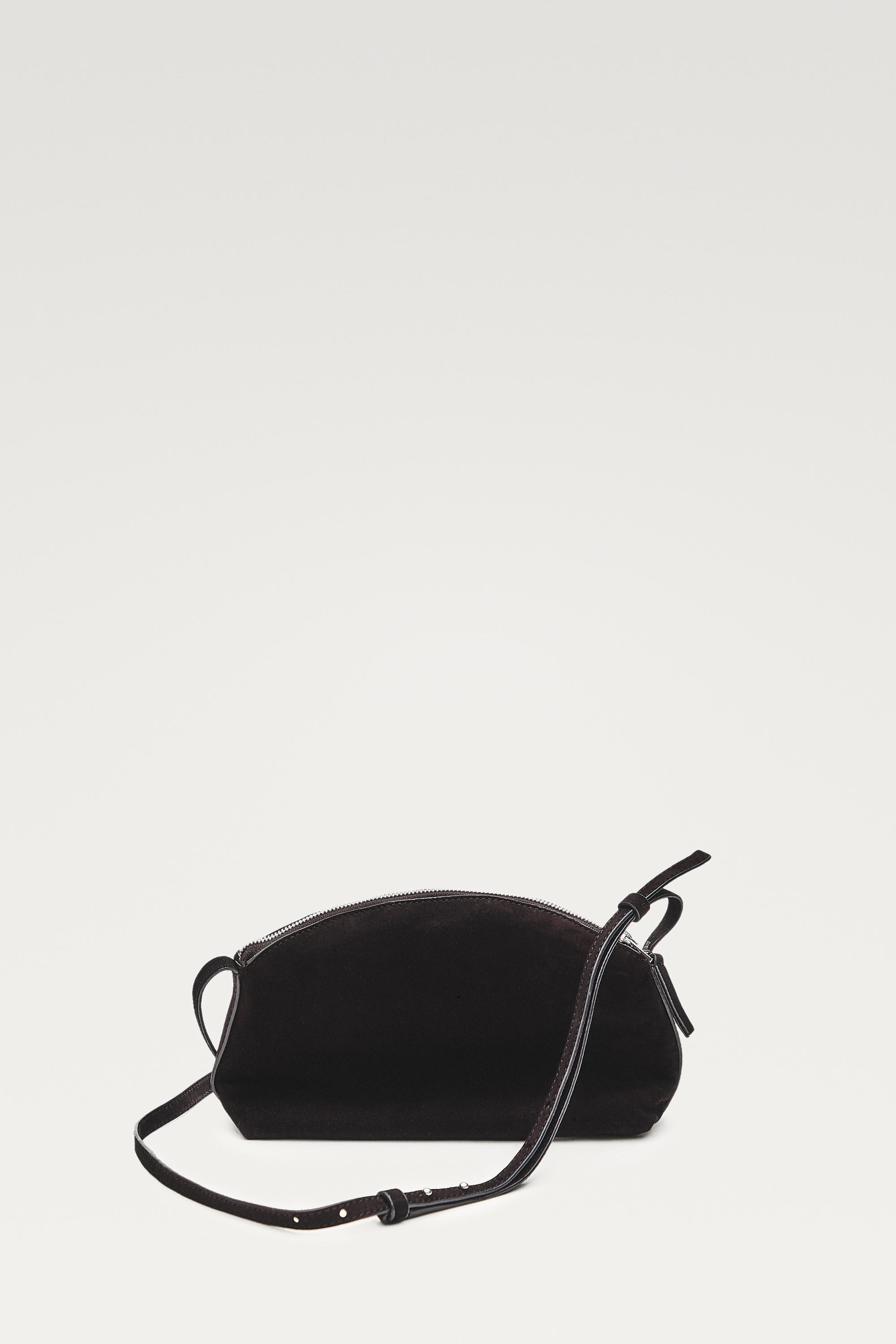Split suede leather crossbody bag