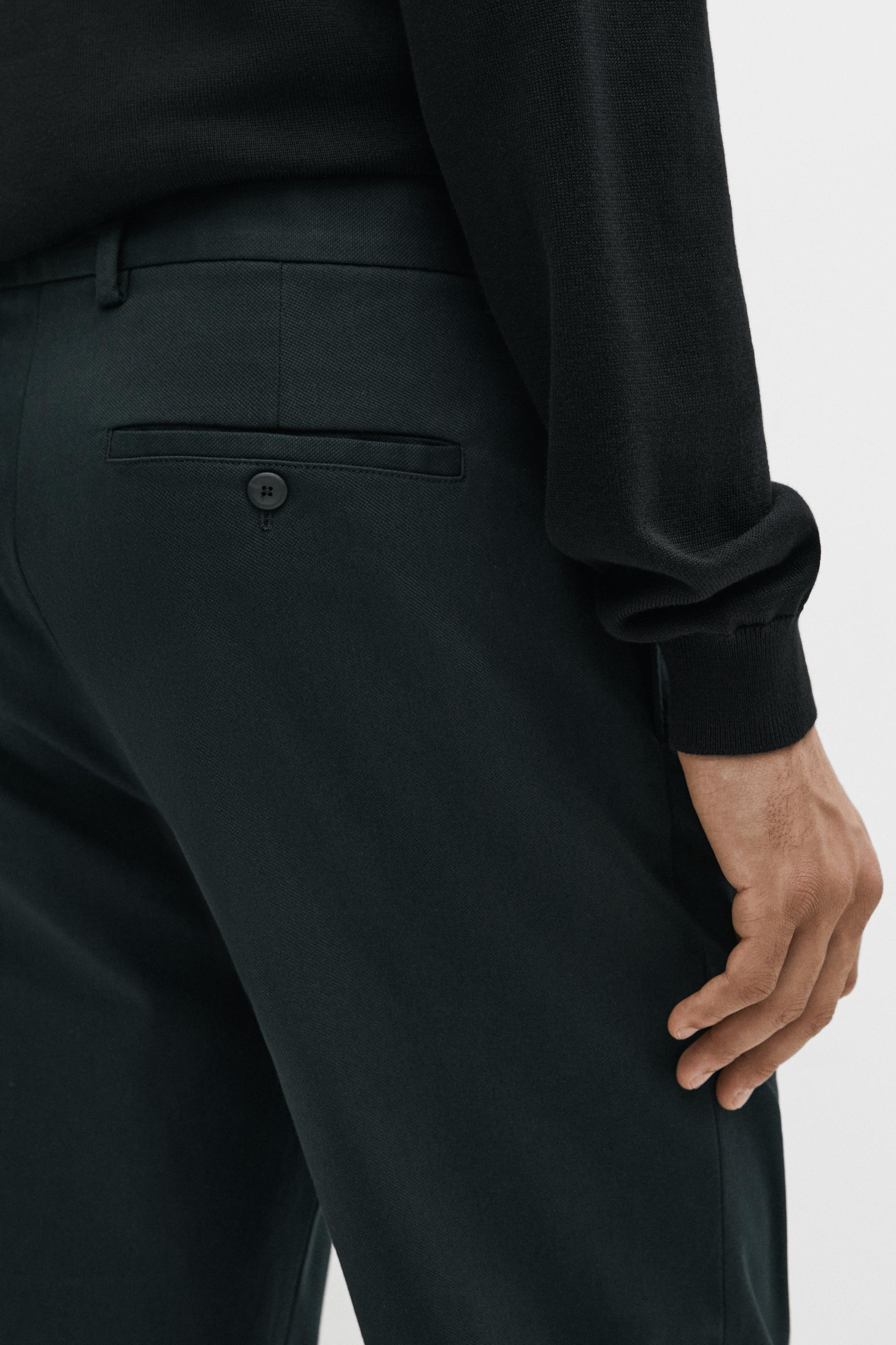 Slim fit pants — NAVY BLUE