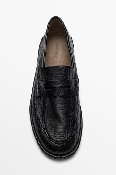 Soft leather loafer — BLACK 3