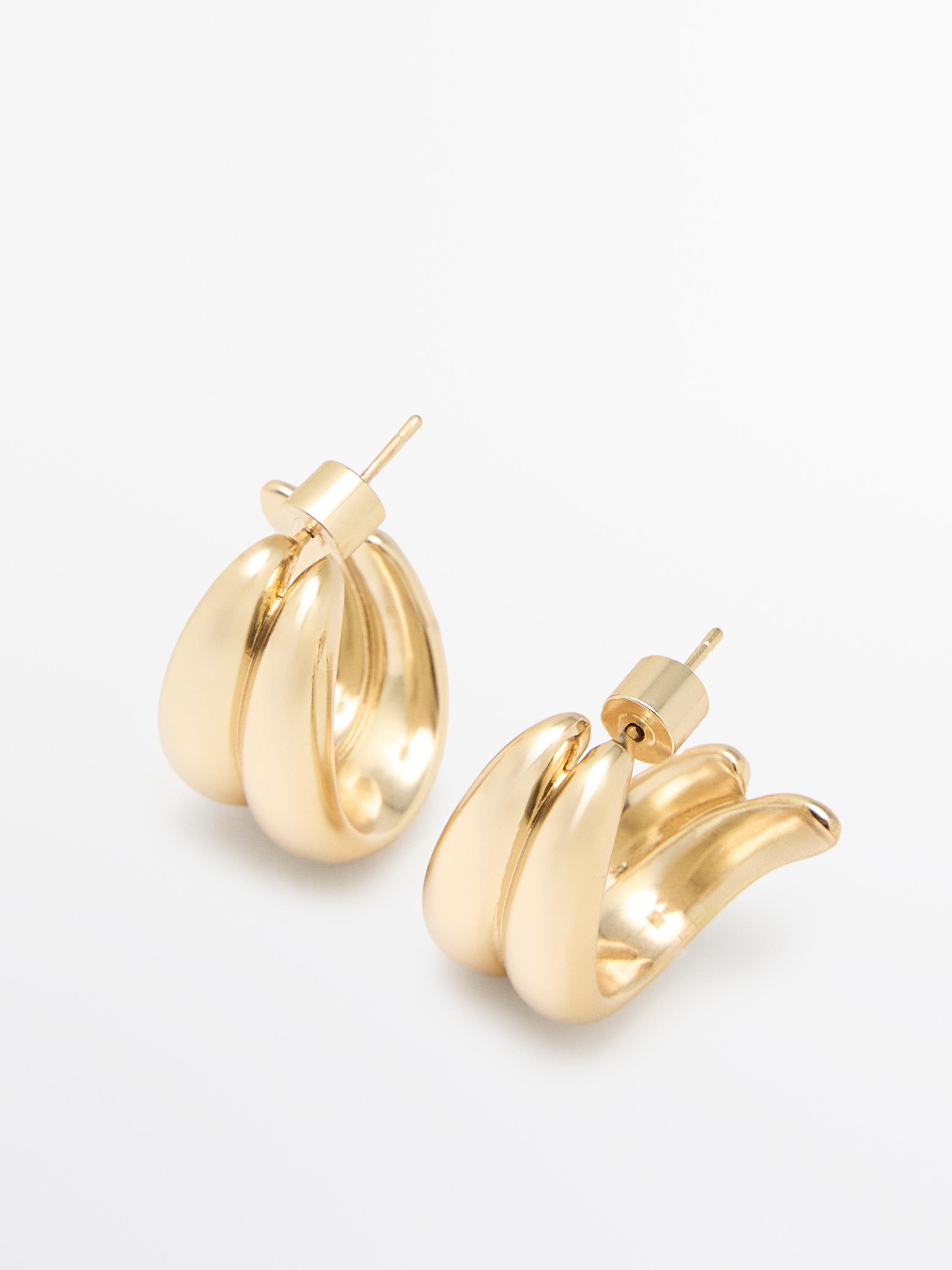 Wraparound hoop earrings