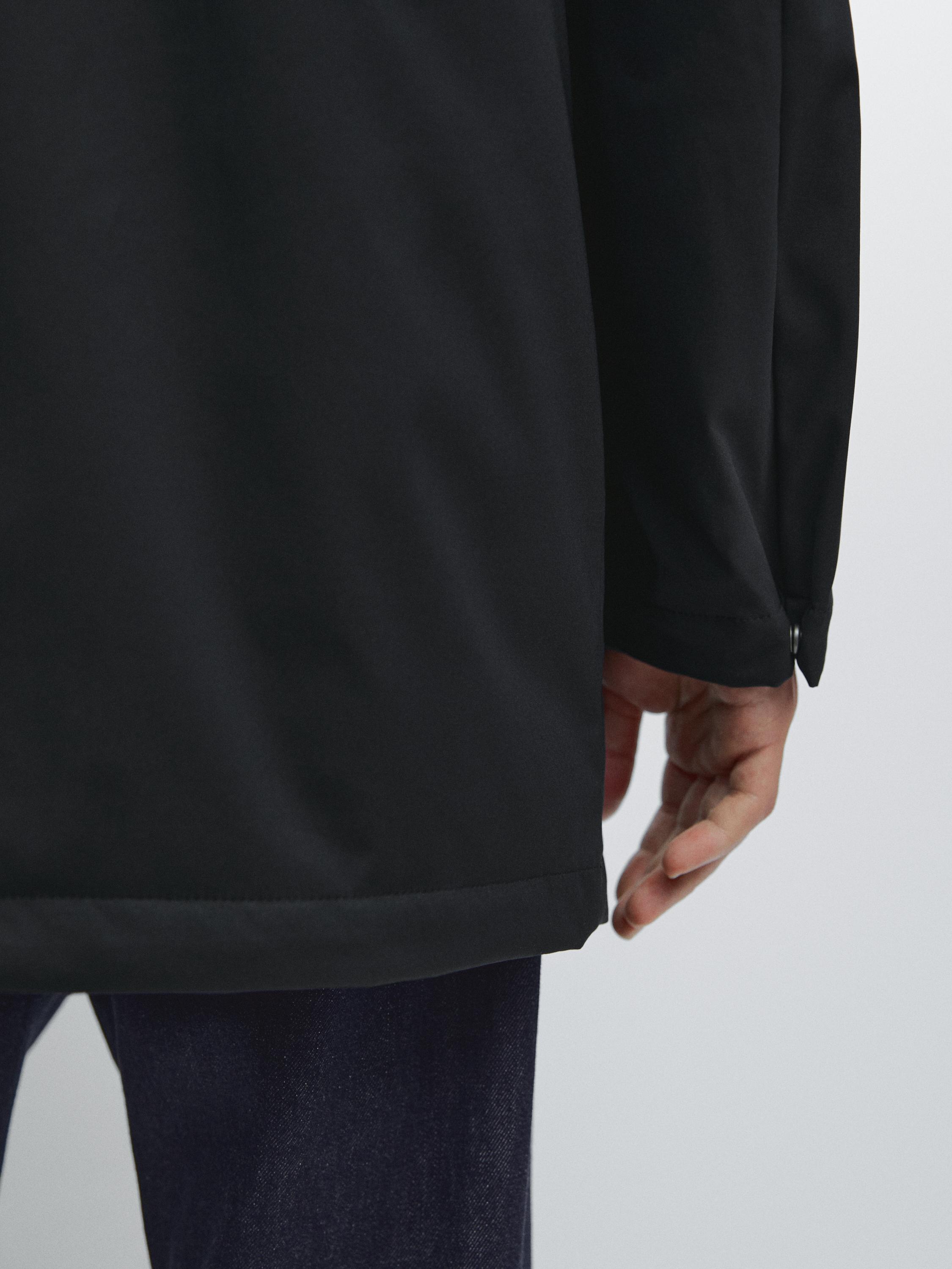 Lightweight quilted parka with hood