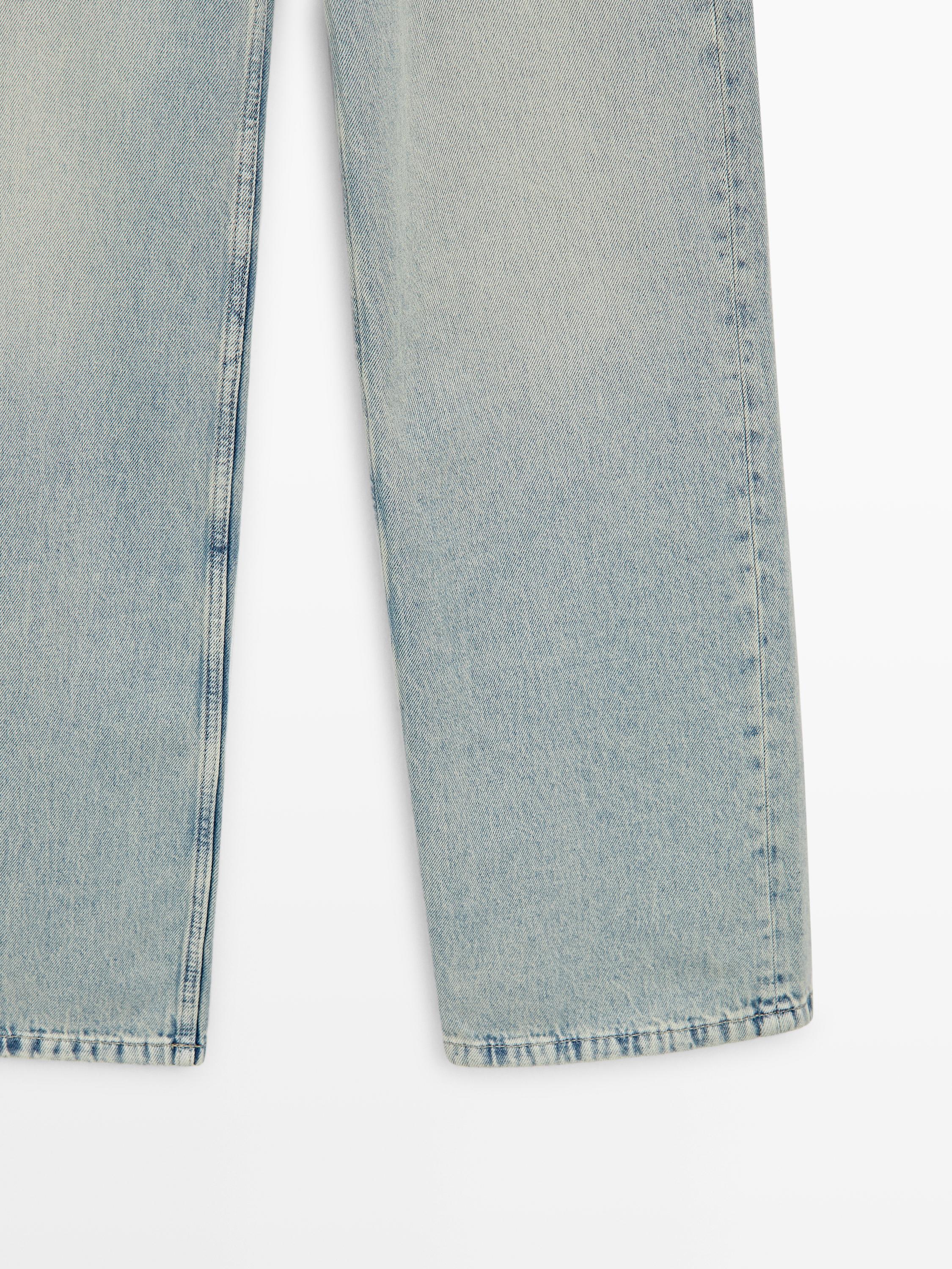 High-waist wide-leg jeans — BLUE