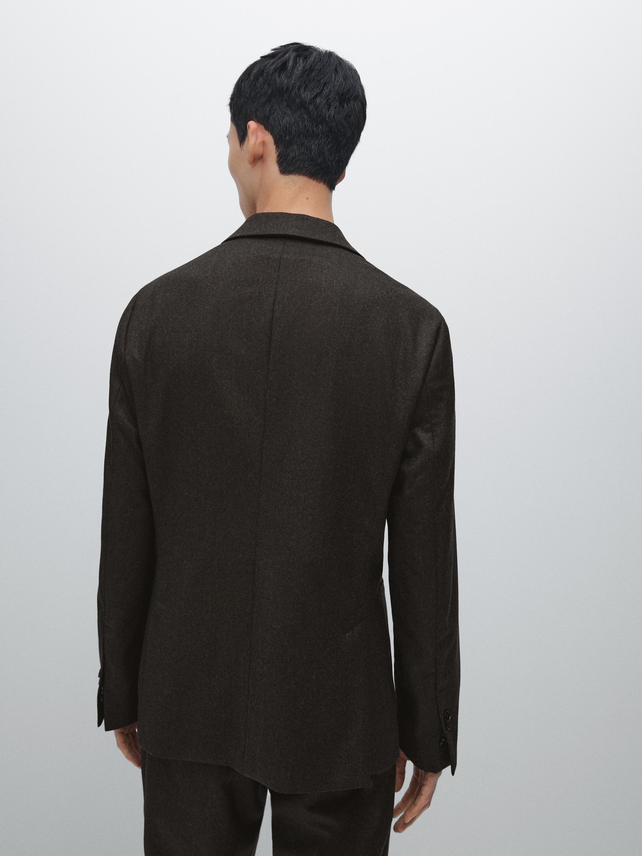 100% wool suit blazer