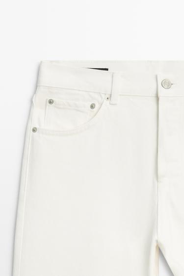 Mid-waist straight-leg jeans — Off white 9