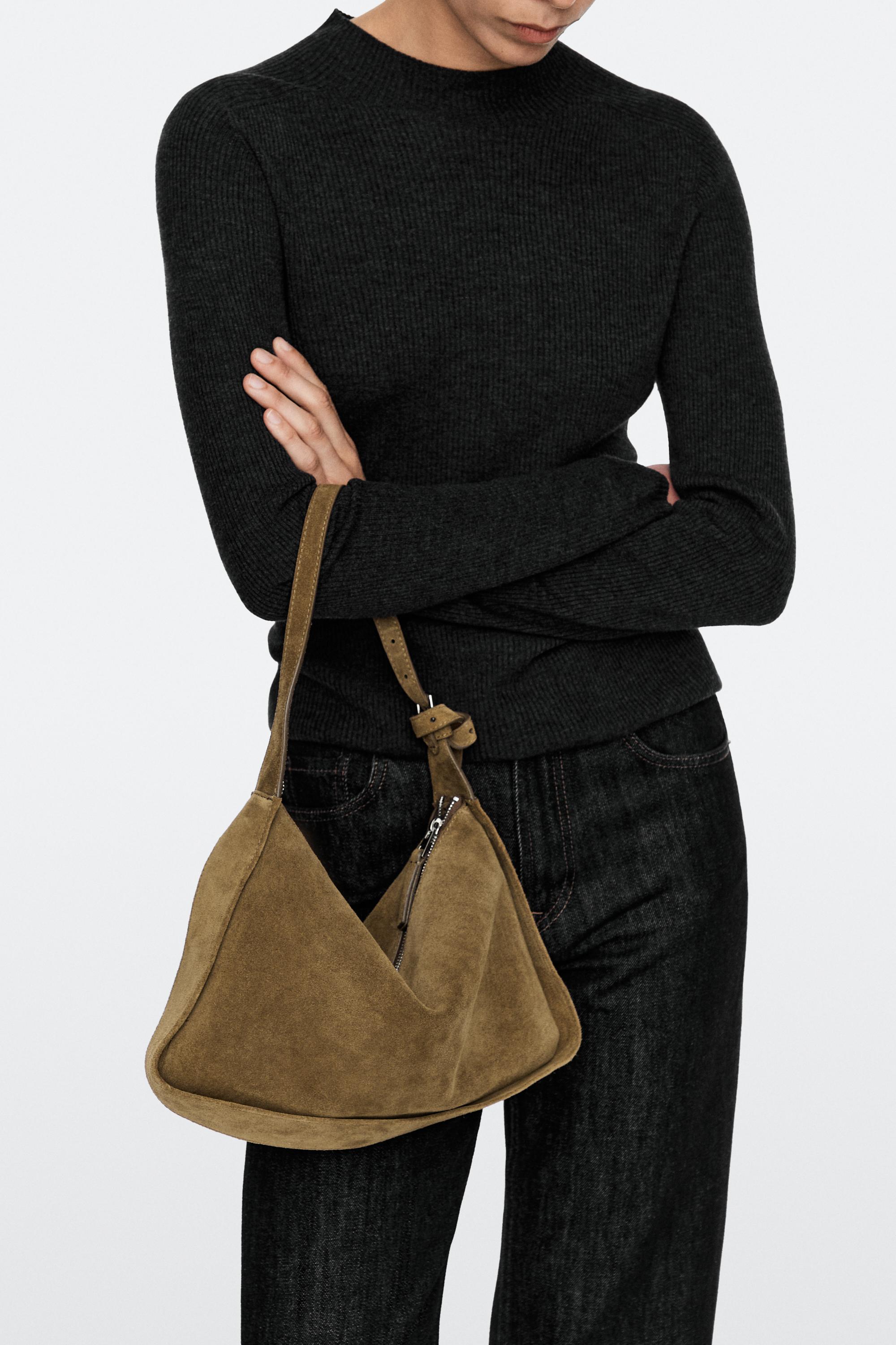 Bolso bandolera piel serraje