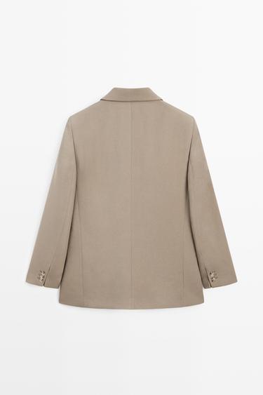 Fluid blazer - STUDIO — STONE 5