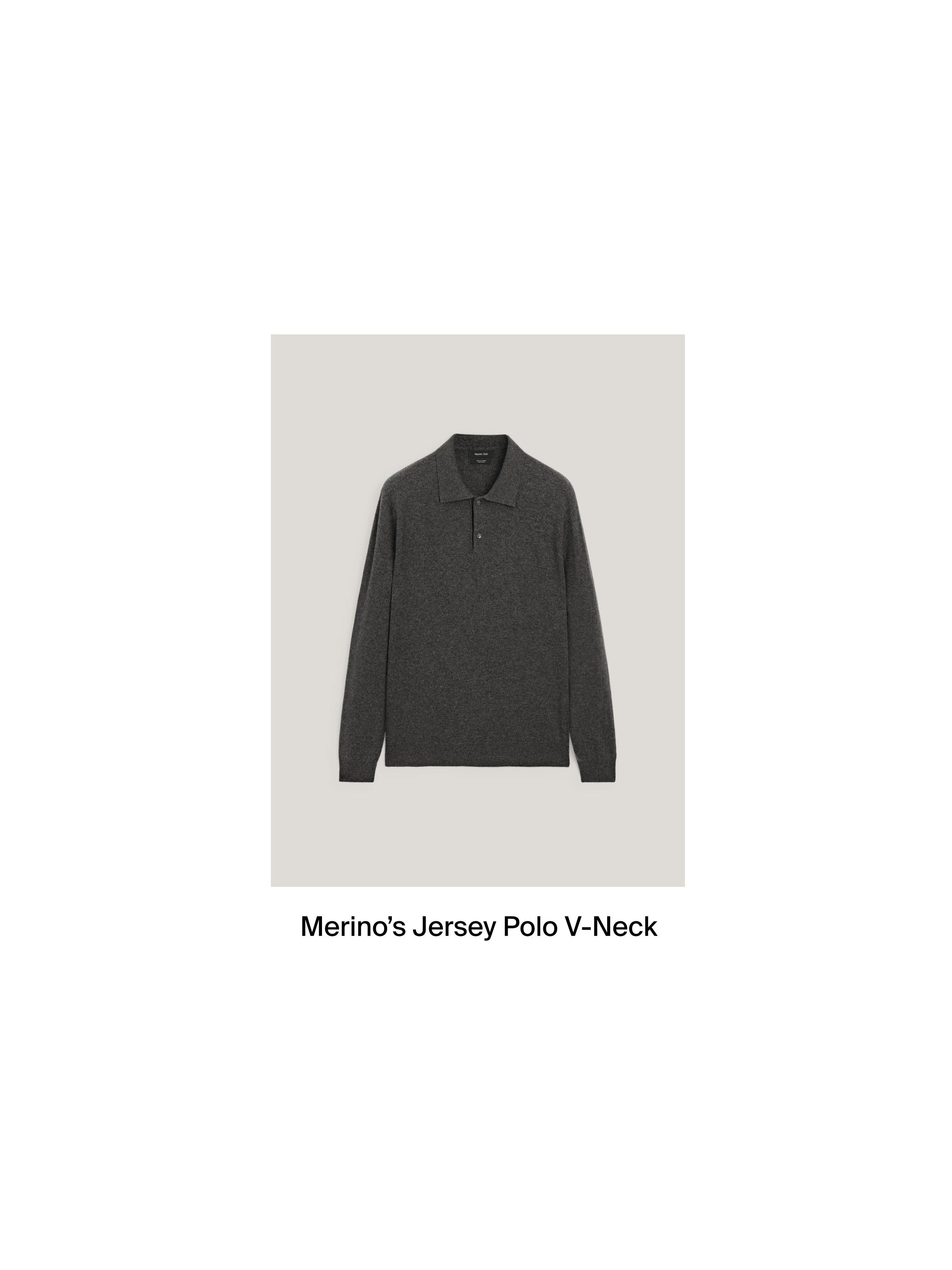 Poloshirt aus 100 % Kaschmir im Ripstrick