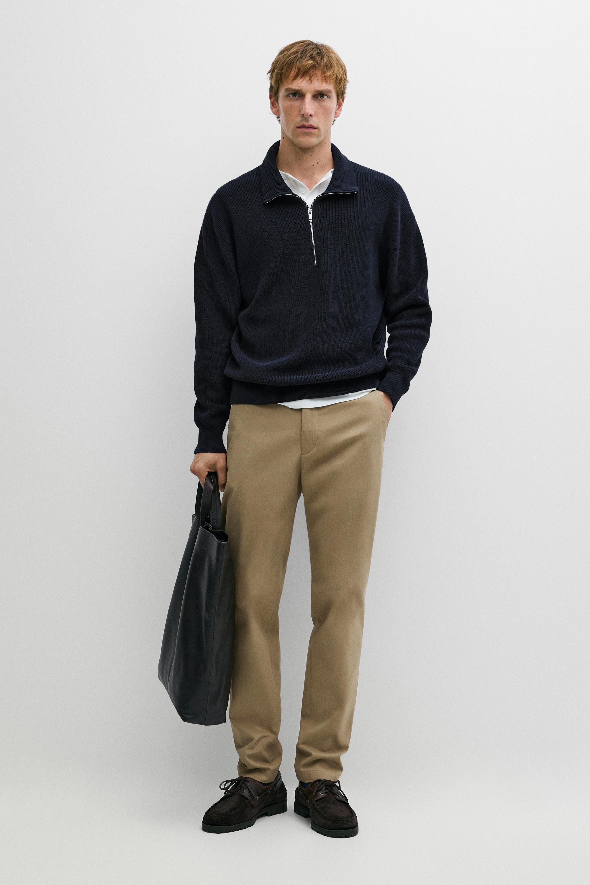 Bukse i bomullsblanding – slim-fit
