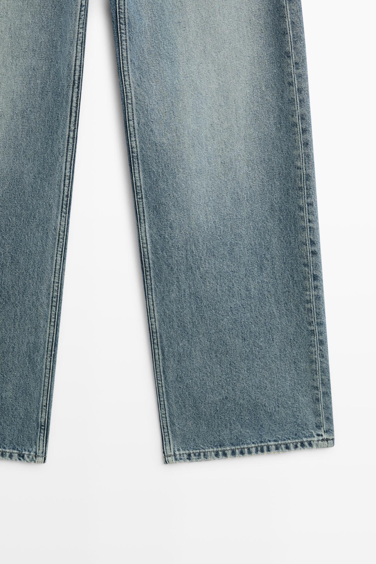 High-waist wide-leg jeans — Light Blue