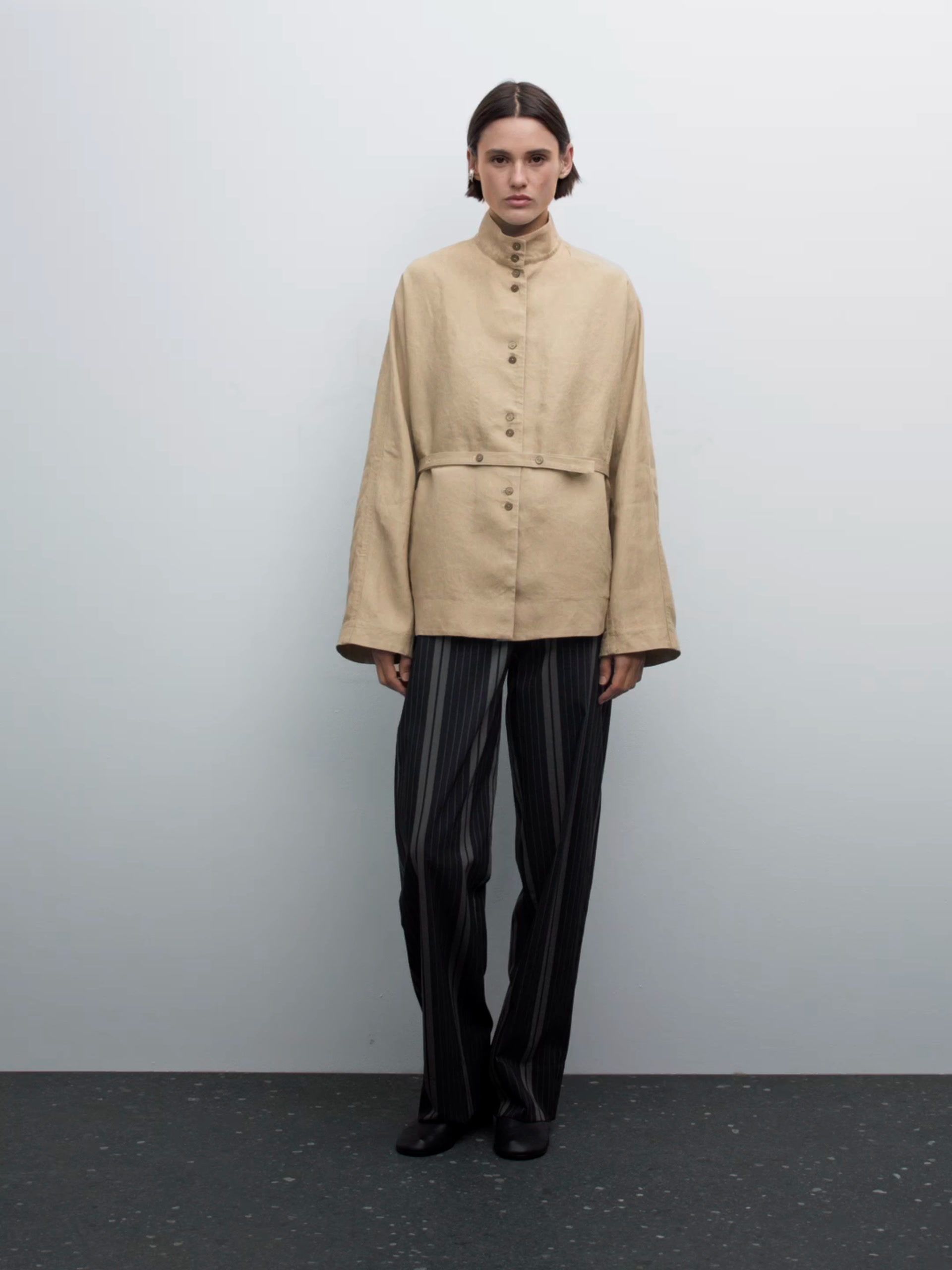 Flowing 100% linen kimono