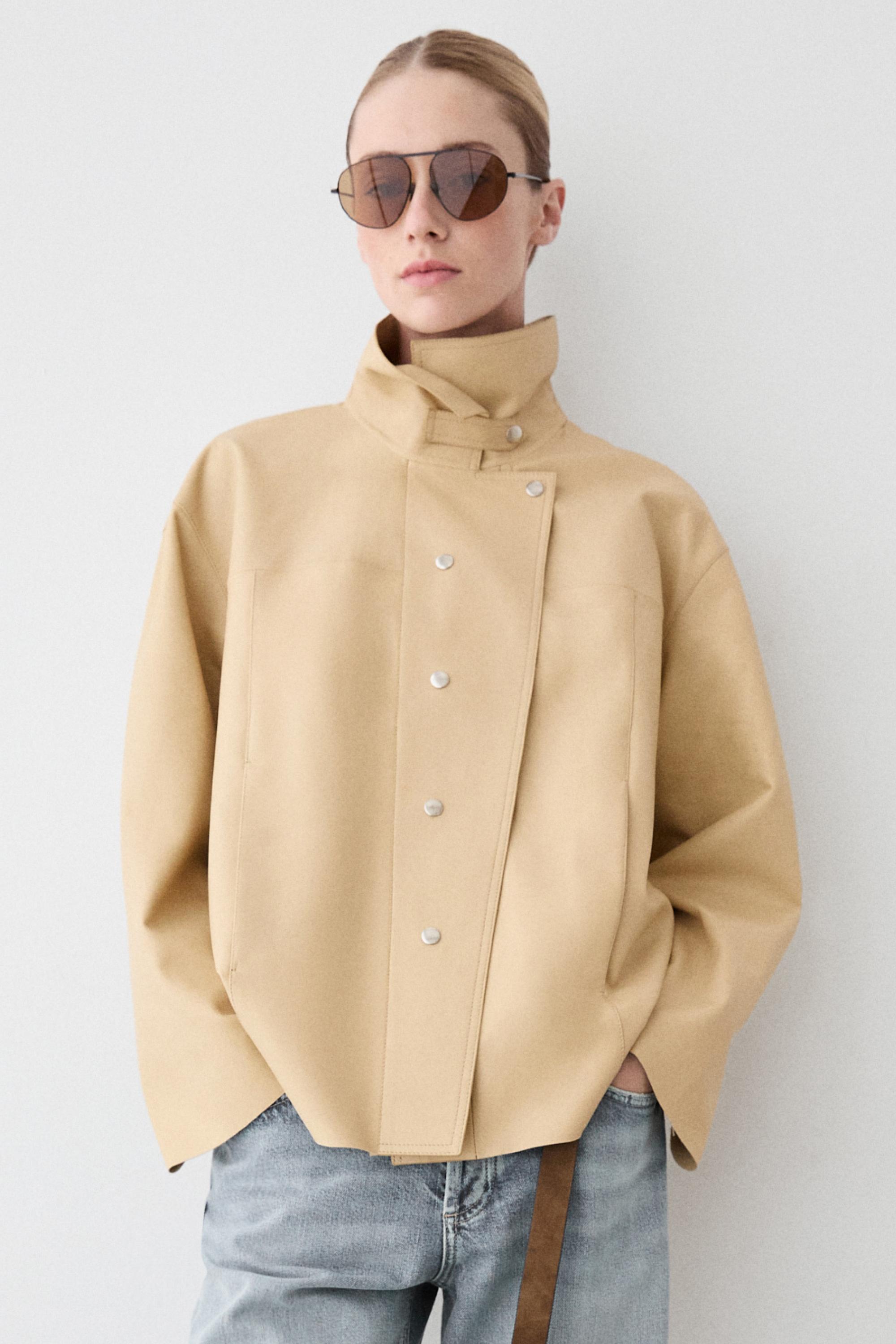 Nappa leather shirt — Vanilla