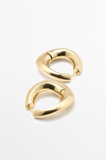 Voluminous hoop earrings — GOLDEN 3
