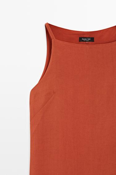 Strappy mini dress — RUSSET 4