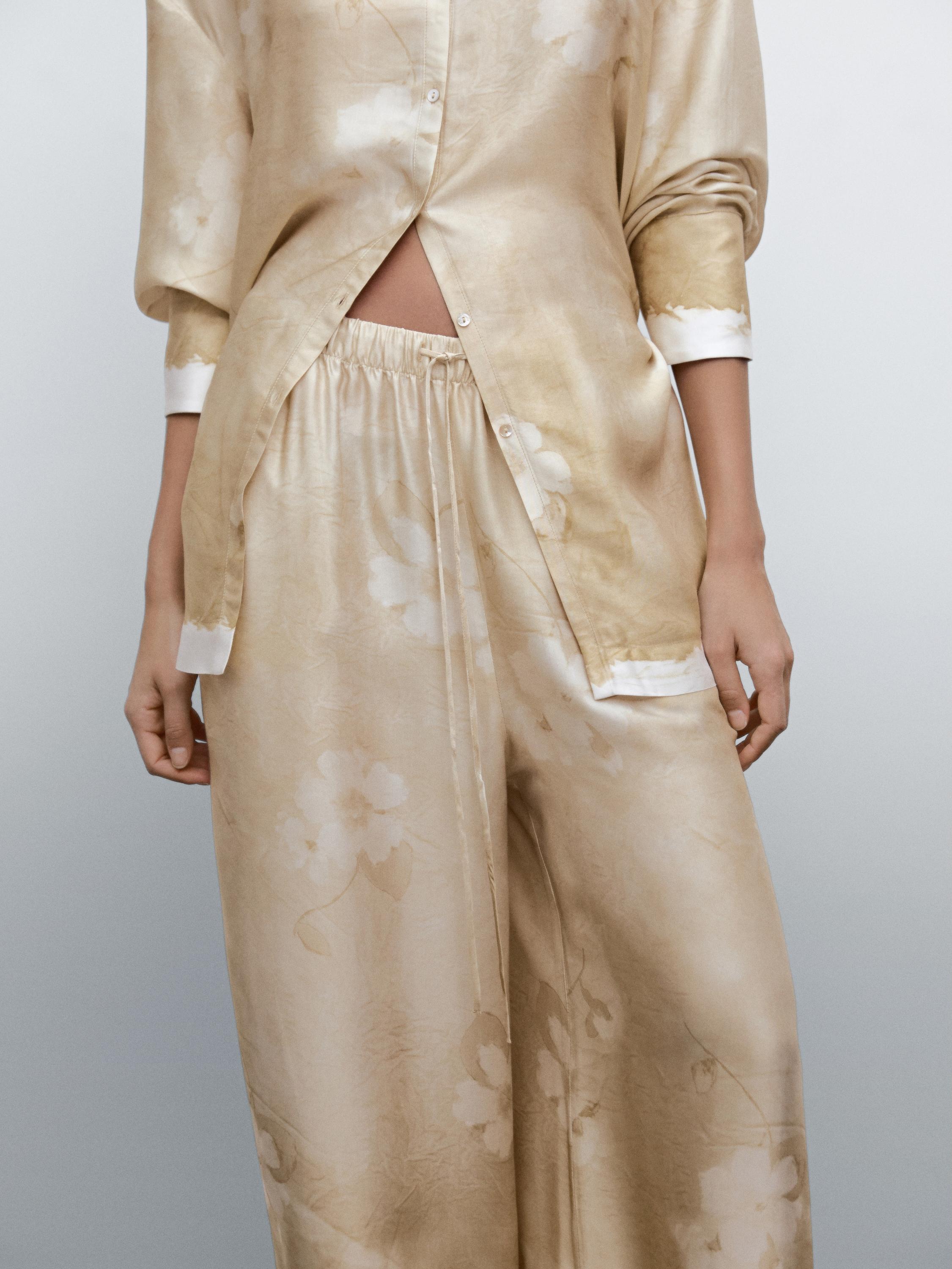 Printed flowing shirt