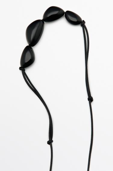 Gemstone necklace — BLACK 4