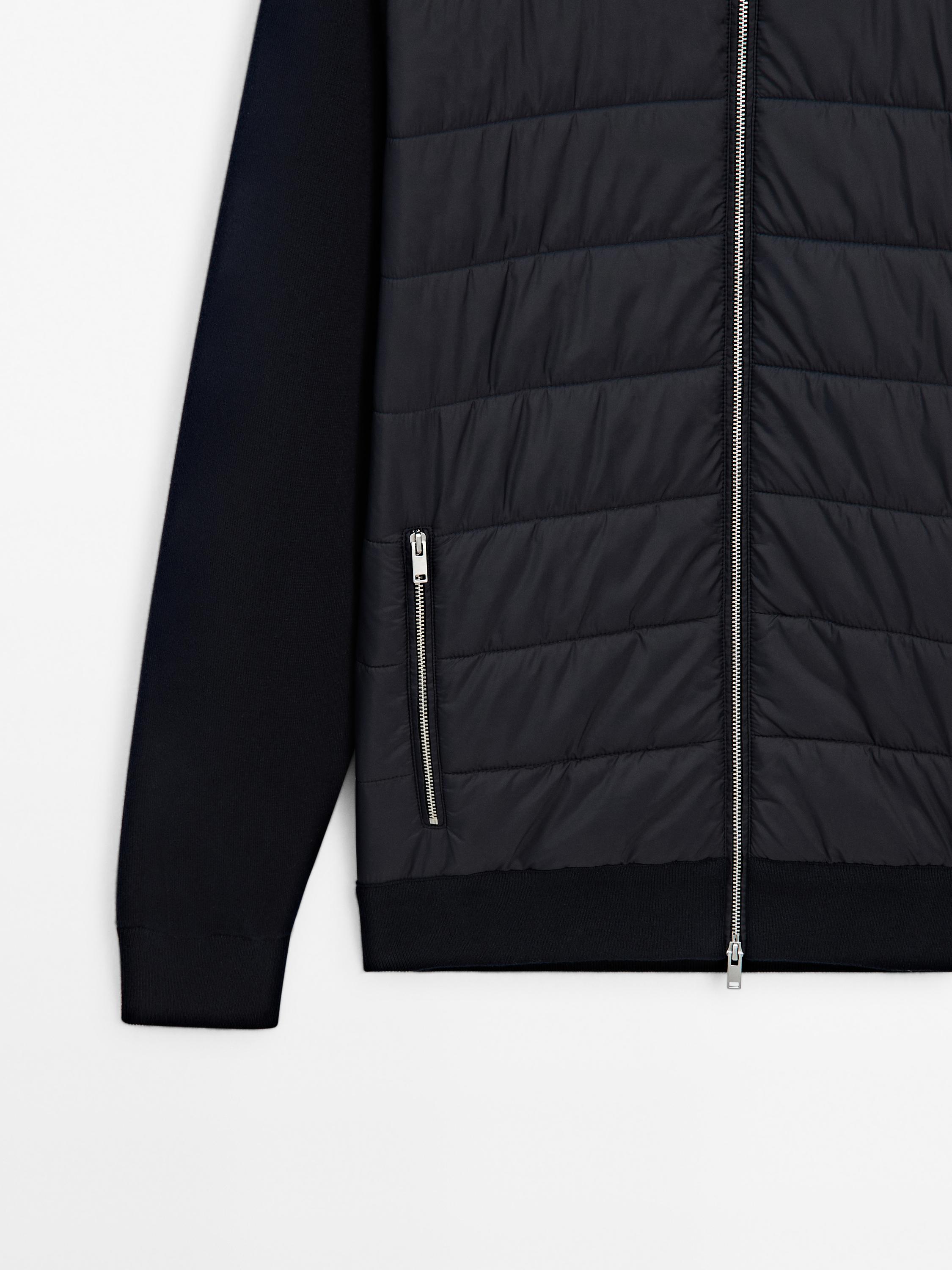 Cotton blend puffer jacket