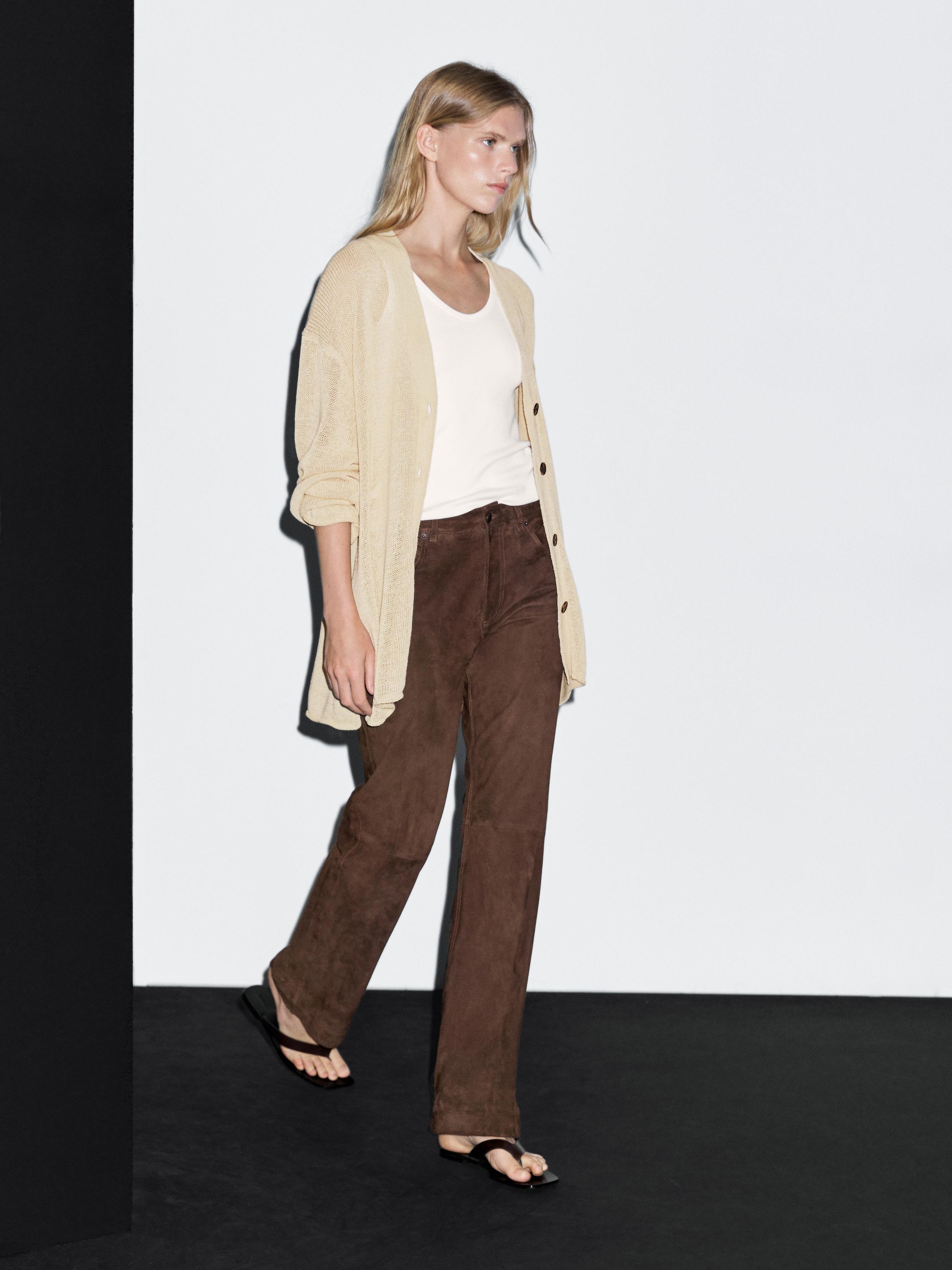 Oversize fine knit cardigan