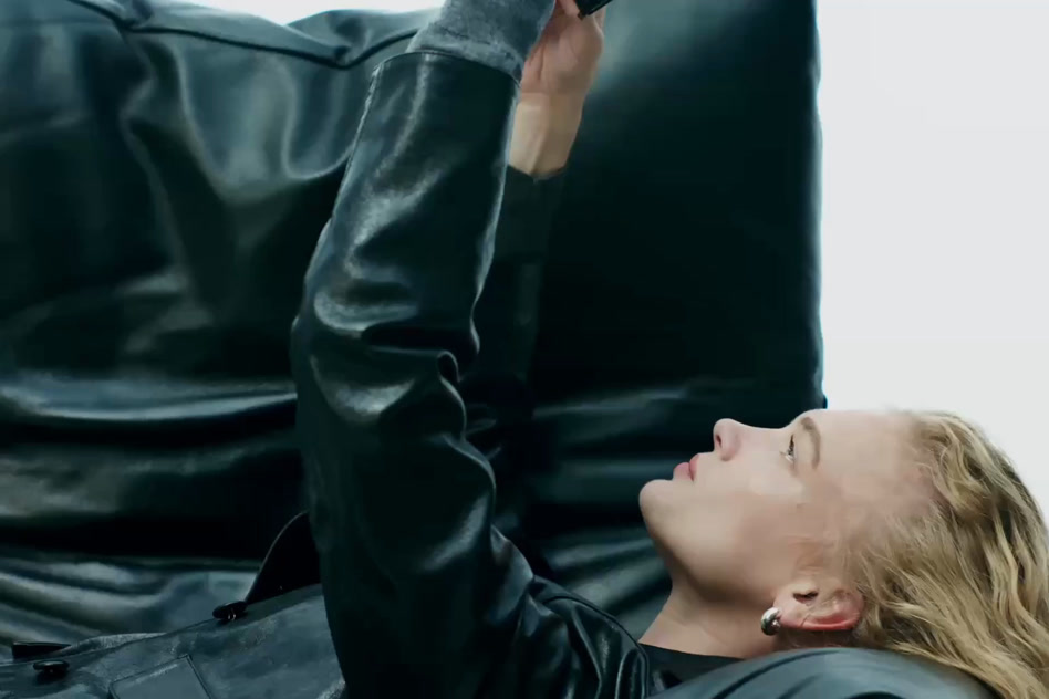 Cropped nappa leather jacket