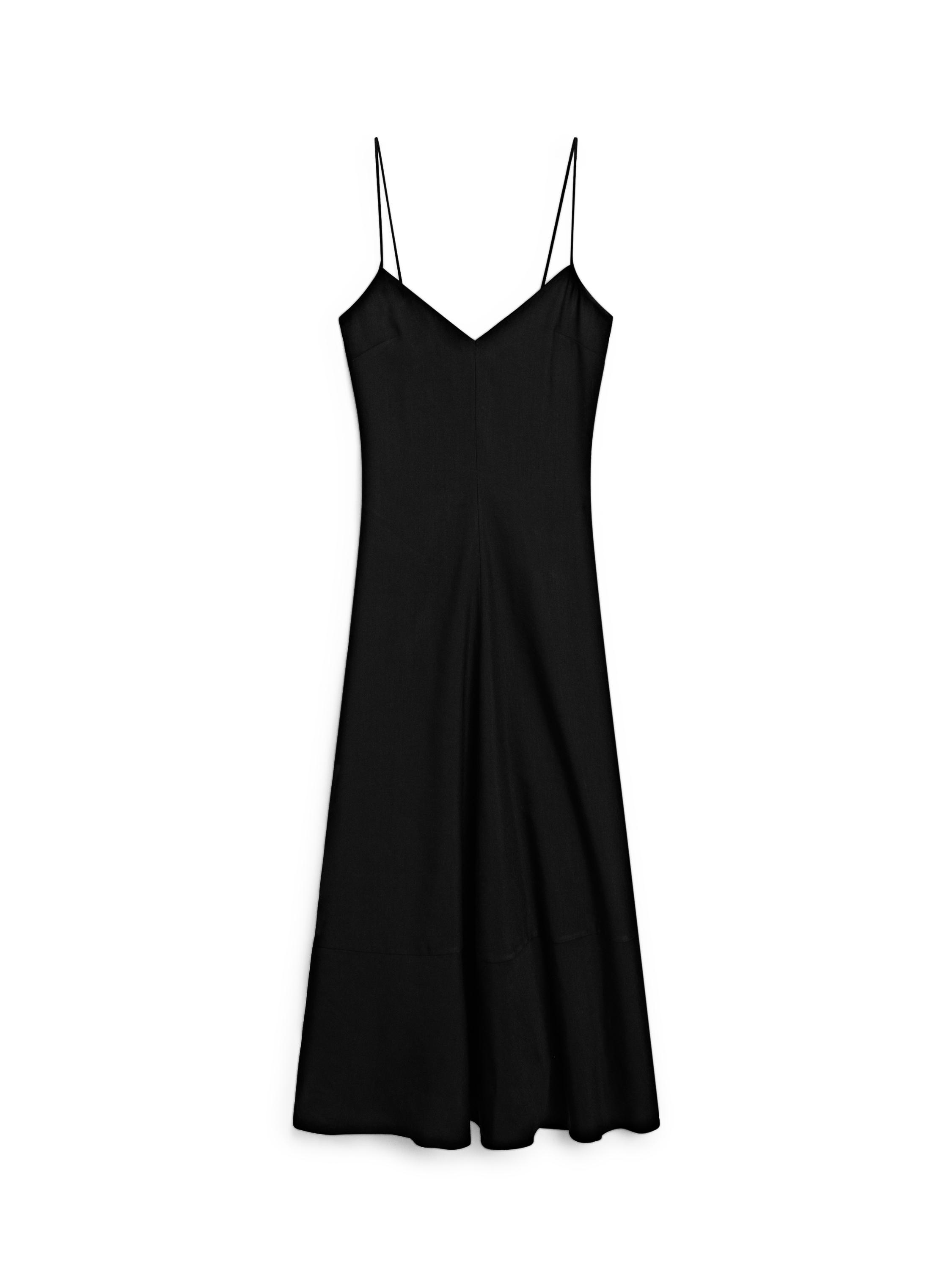 ★ Massimo Dutti★ Contrast V-neck long one-piece 066015662 Long contrast V-neck dress · White · Smart / Dresses And