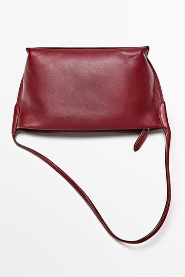Mini nappa leather shoulder bag — BRIGHT RED 9