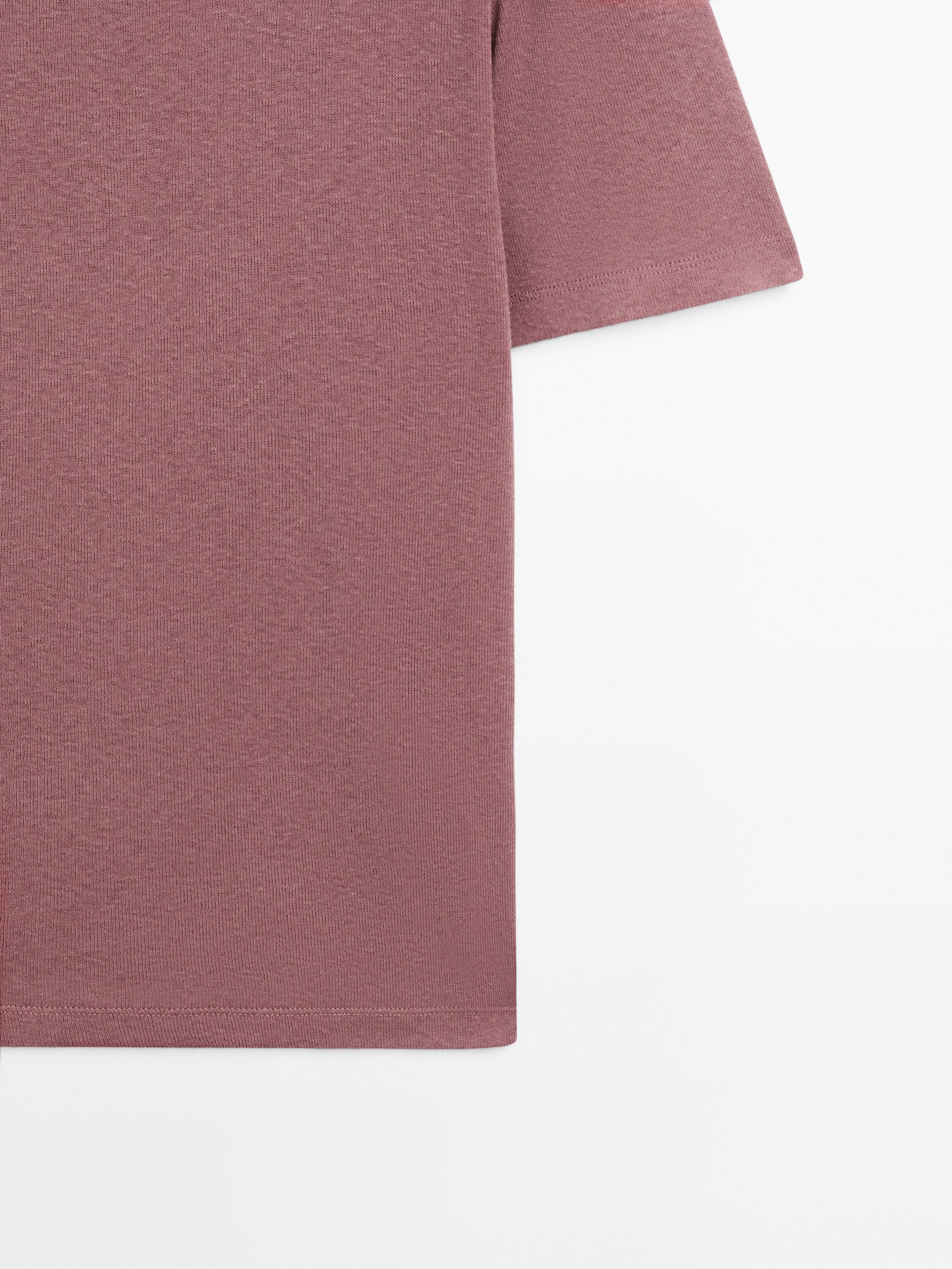 T-shirt à manches courtes en coton mélangé