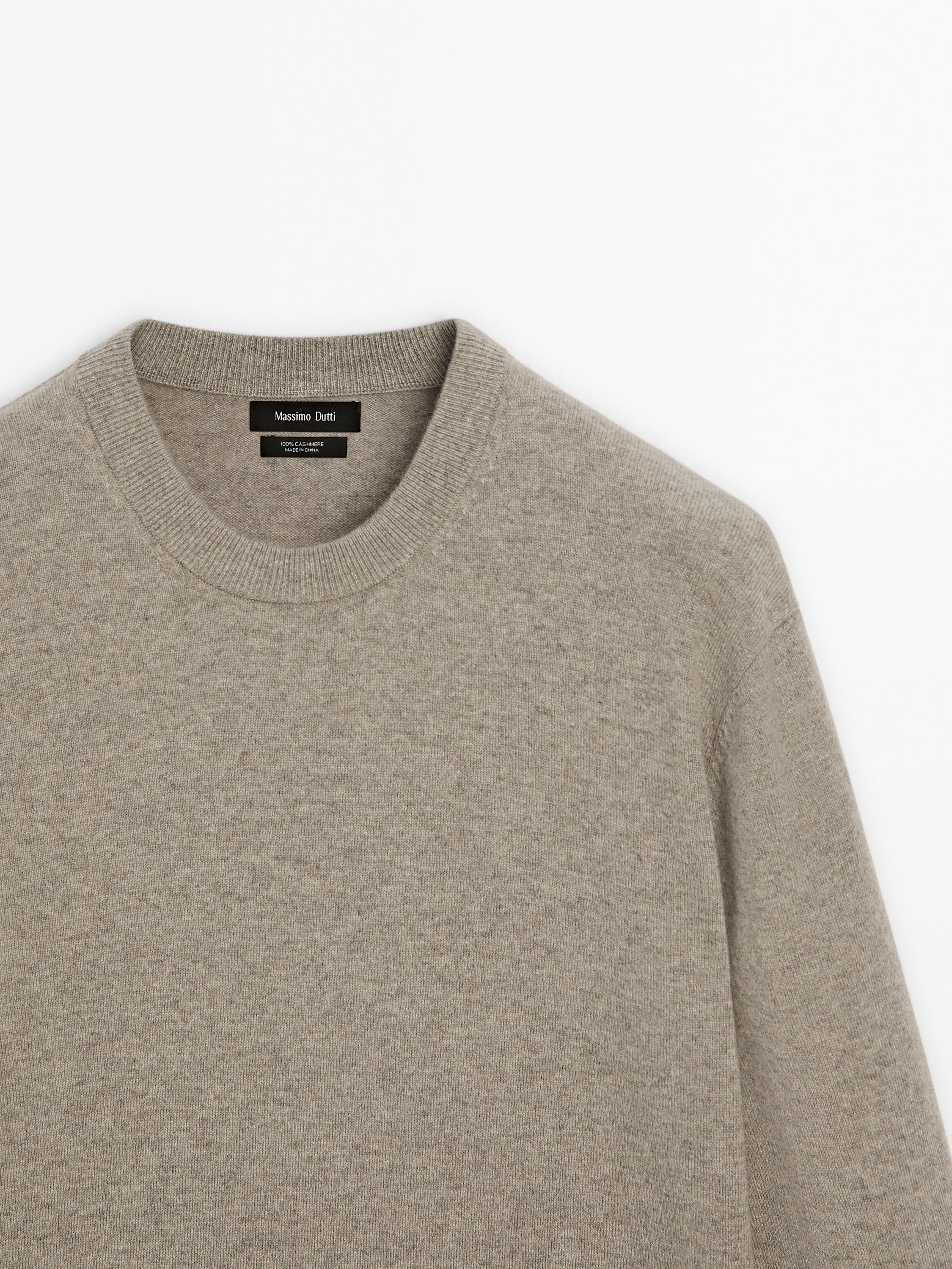 100% cashmere knit sweater