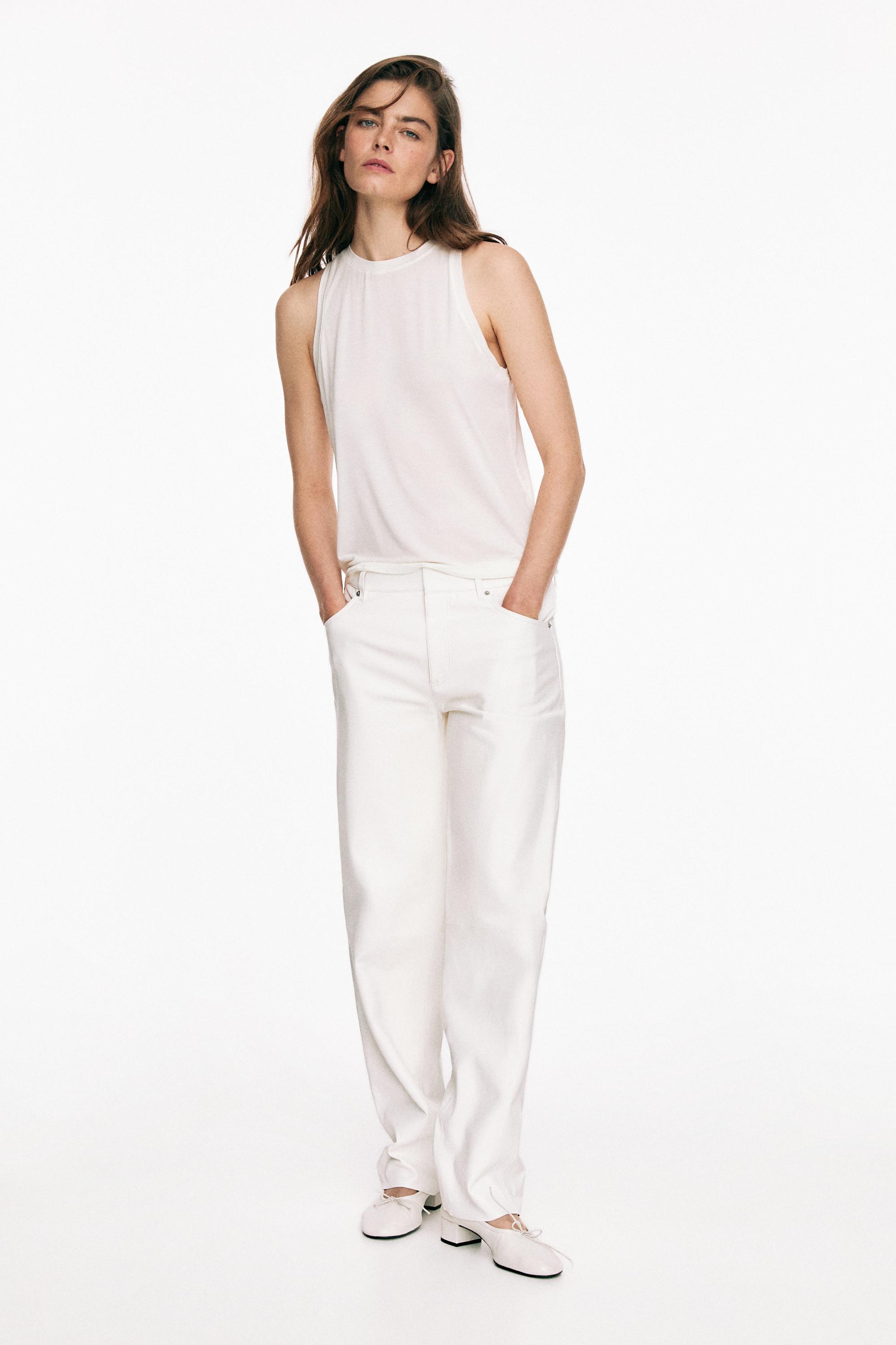 High-heel ballerinas — WHITE