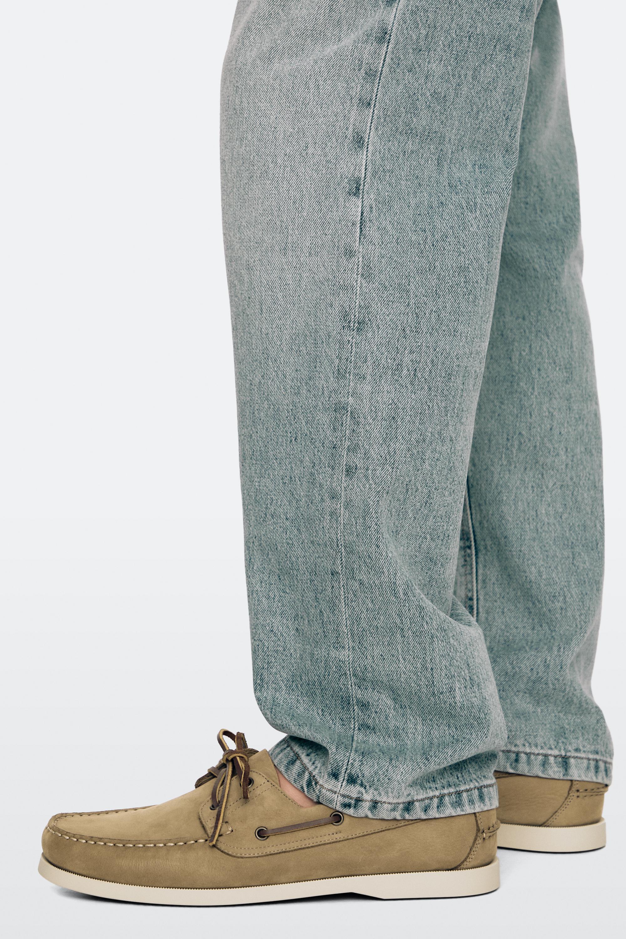 Leather deck shoes — SAND BROWN