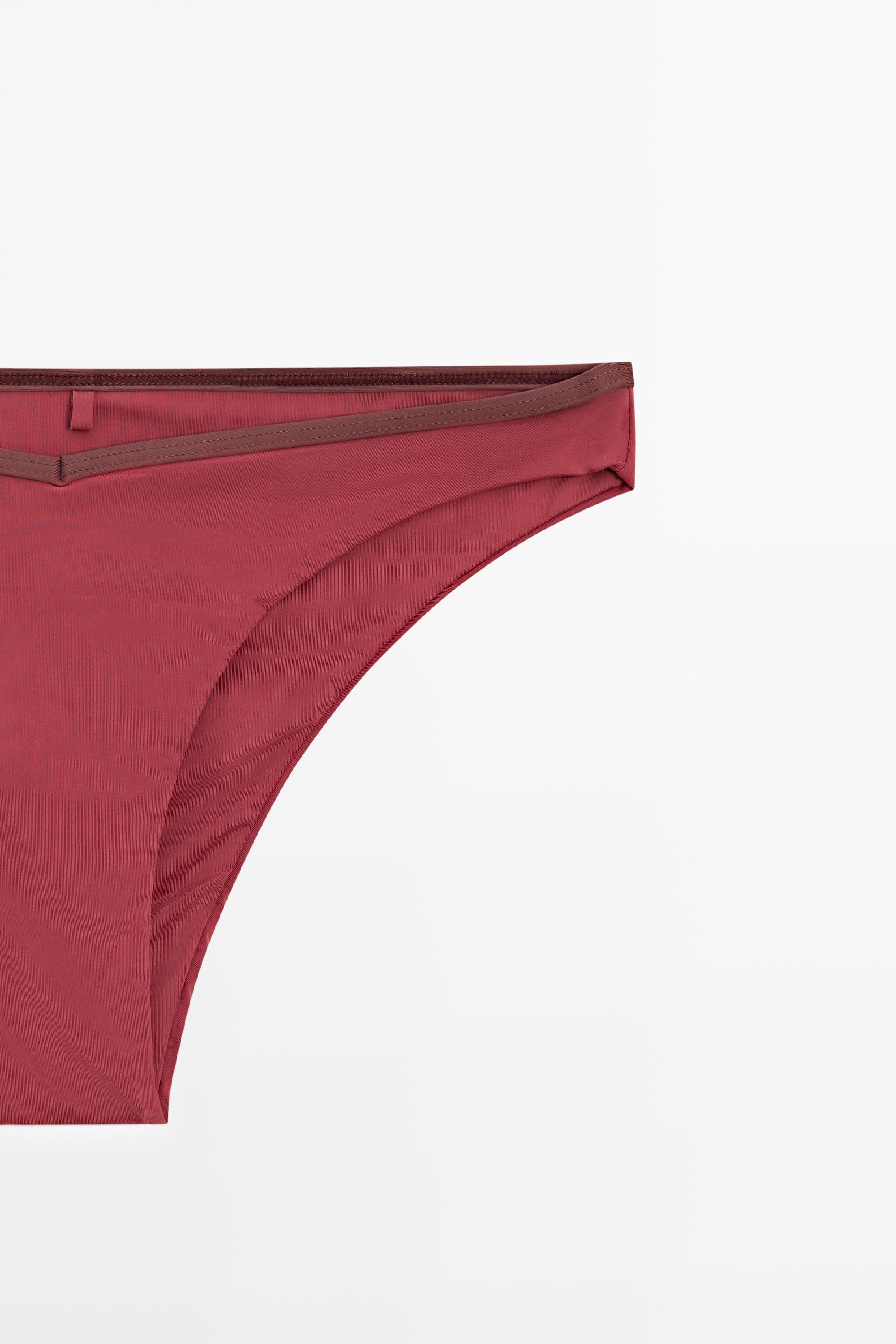 Contrast bikini bottoms — PINK