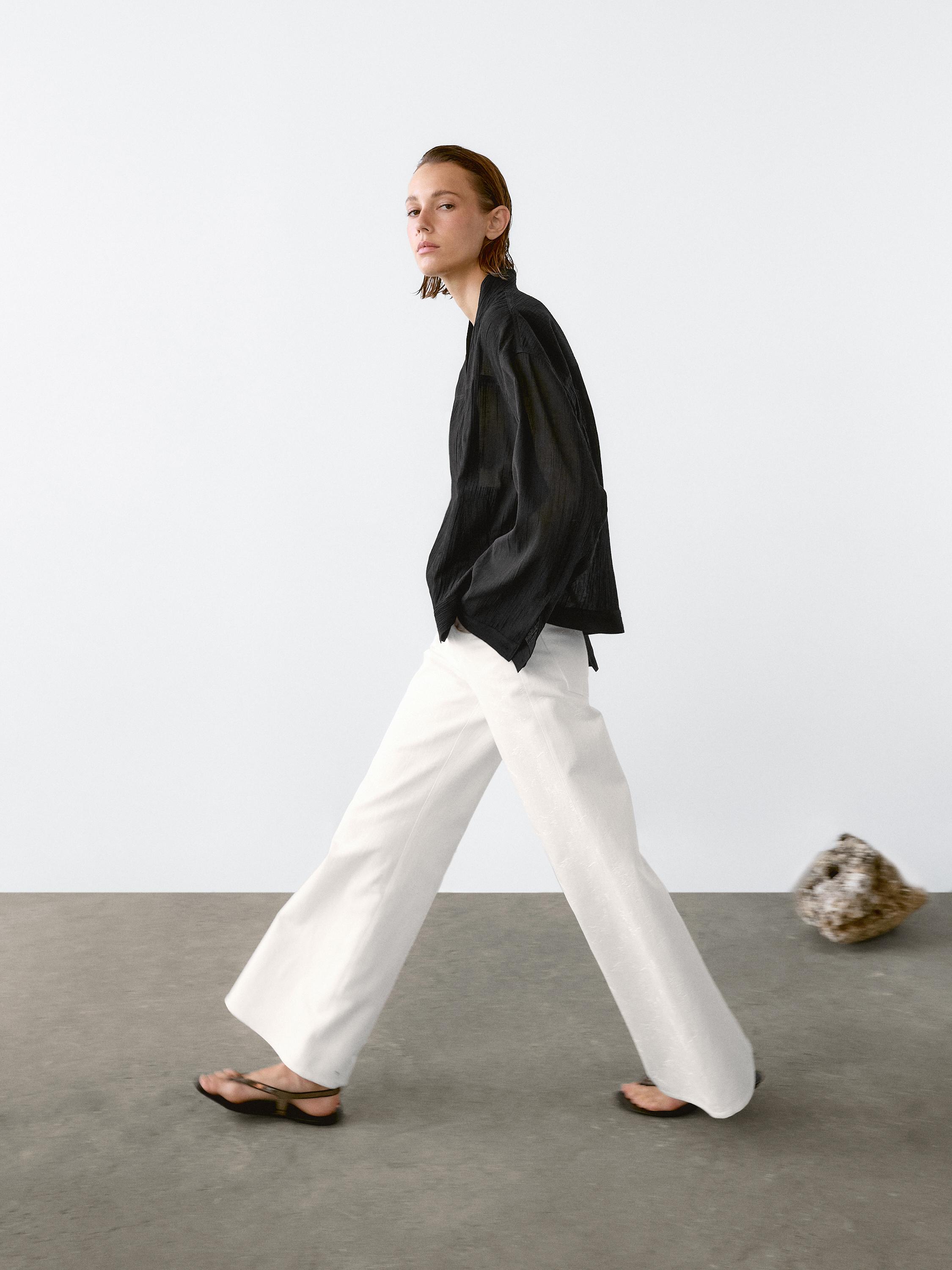 Flowing 100% cotton shirt