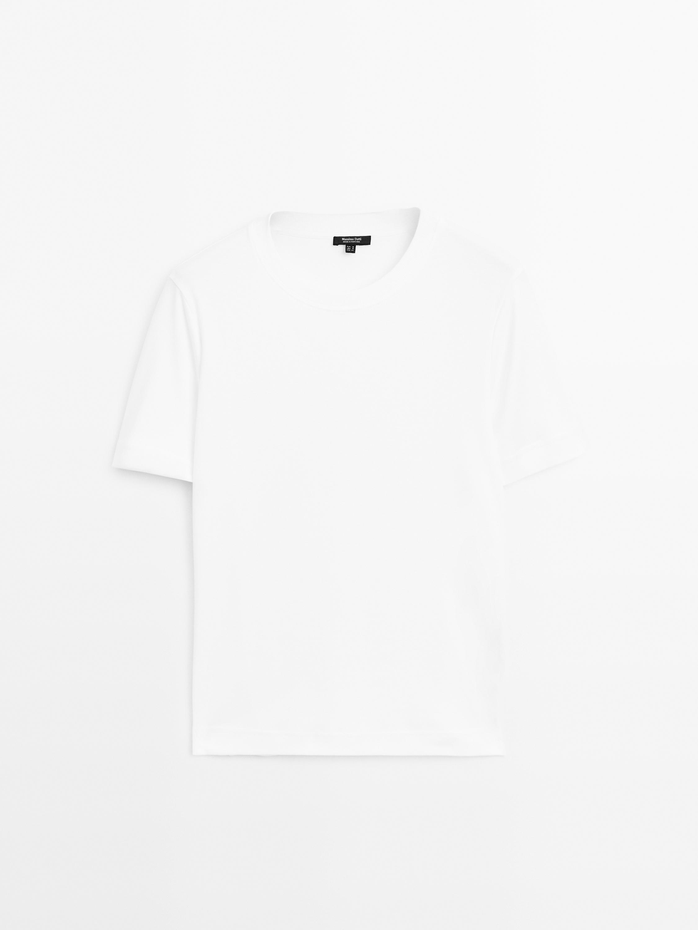 Short sleeve interlock T-shirt — Off white