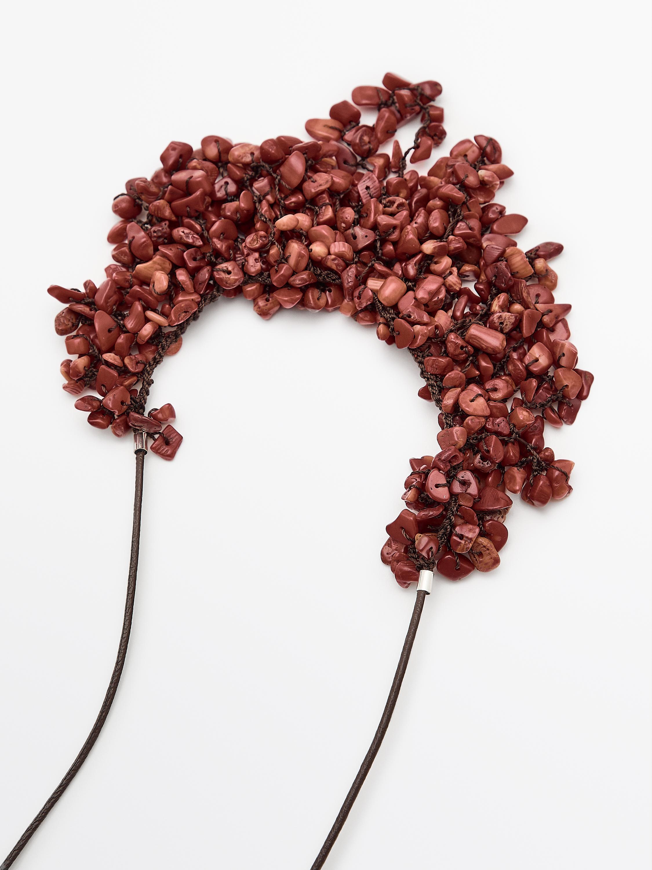 Collana In Pelle Marrone Regolabile Con Moschettone - Unisex Per Uomo, Donna E Bambino - Lunghezza 100cm - Foto 2