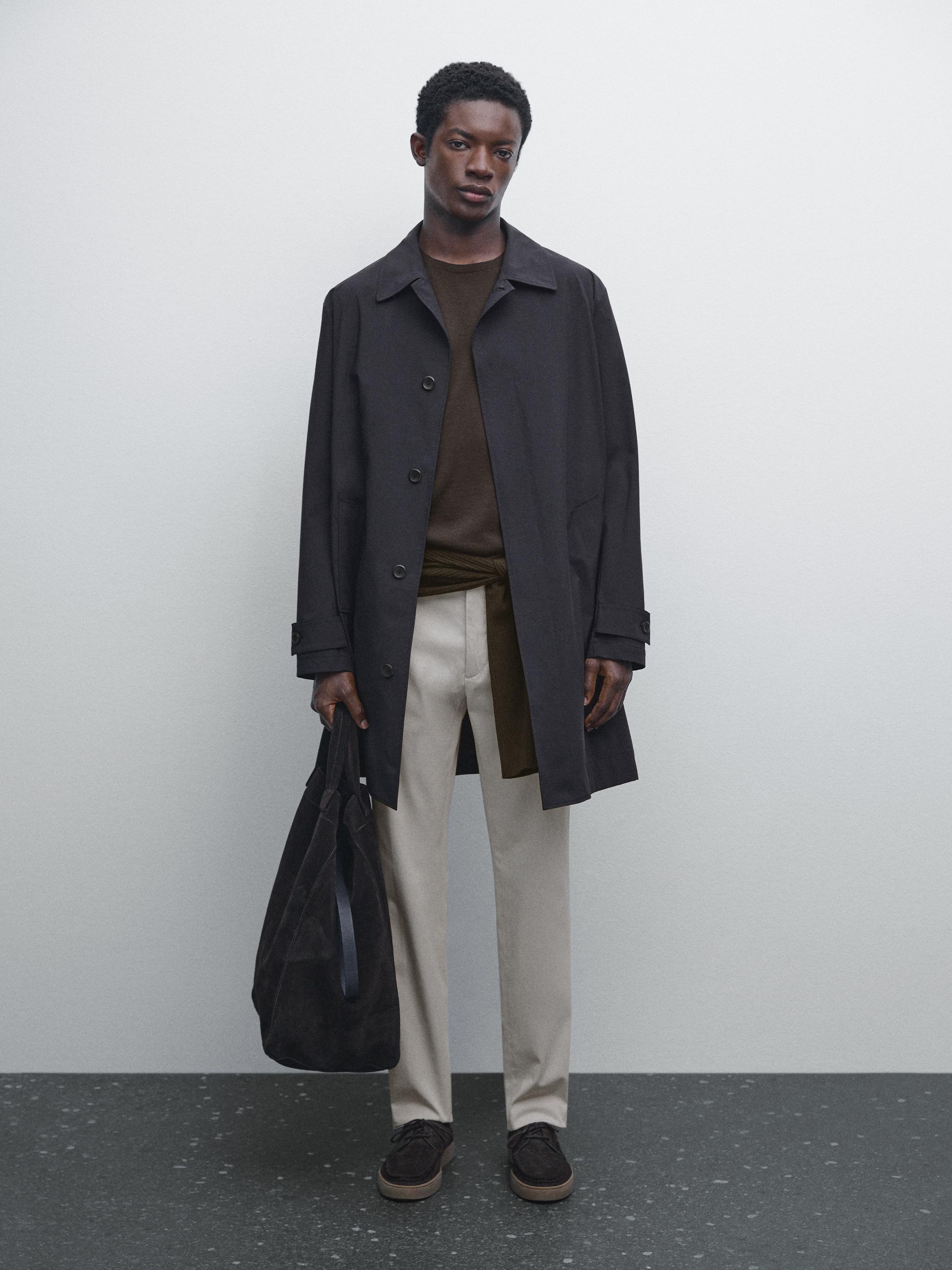 Pantaloni slim fit in misto cotone