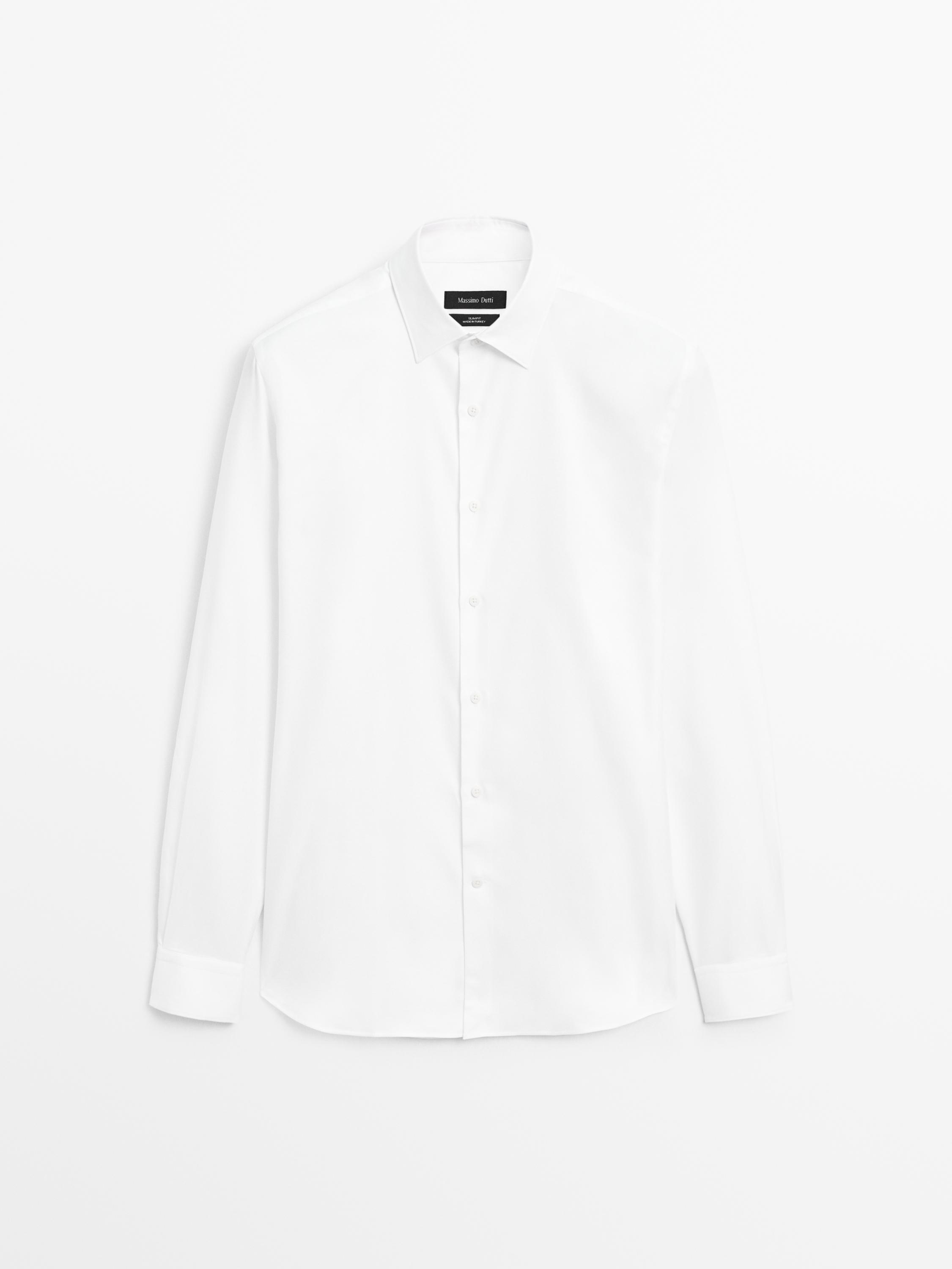 Cotton slim-fit Oxford shirt