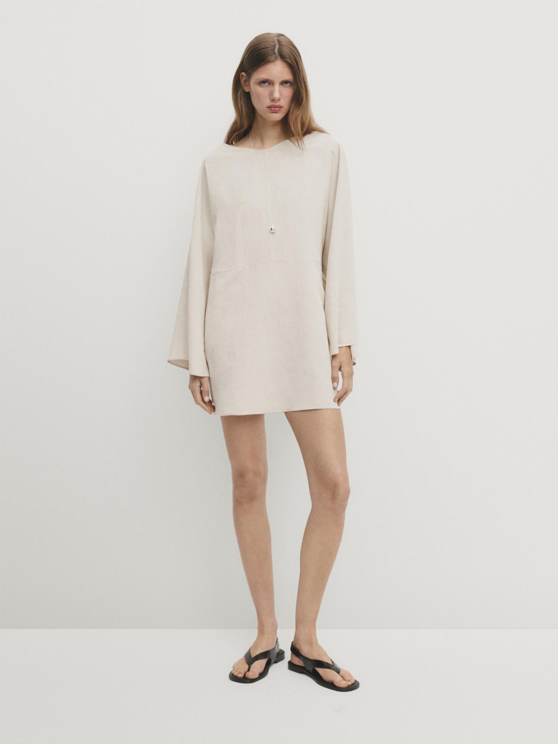 Robe blanche massimo dutti sale