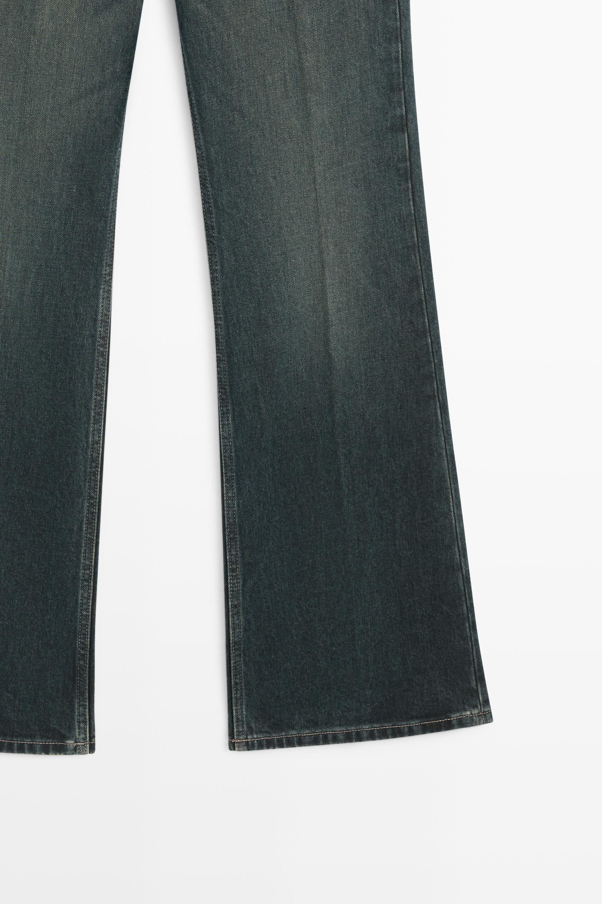Mid-waist flare fit jeans — Dark blue
