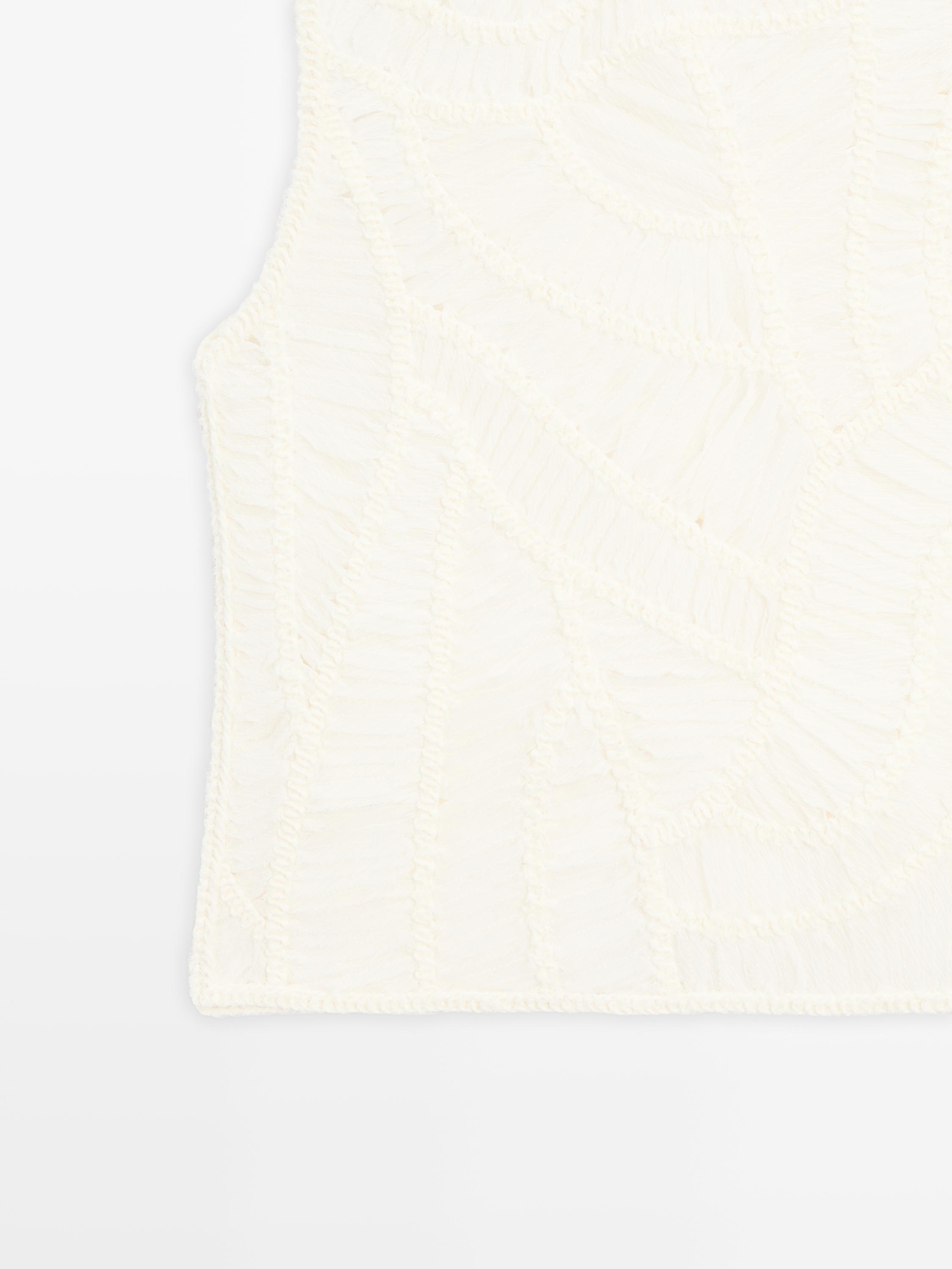 Openwork crochet top