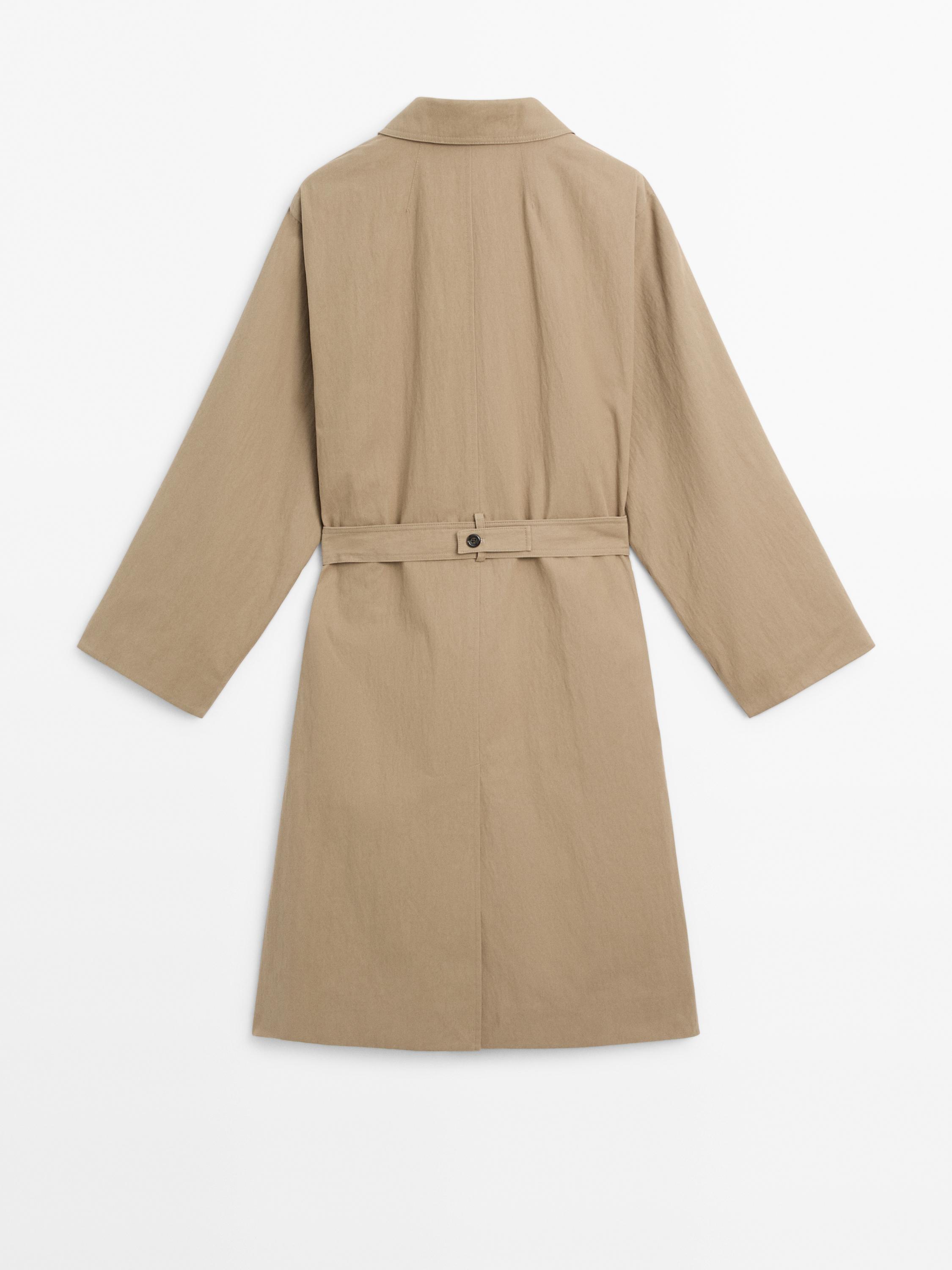 Trenchcoat aus Baumwollmischgewebe