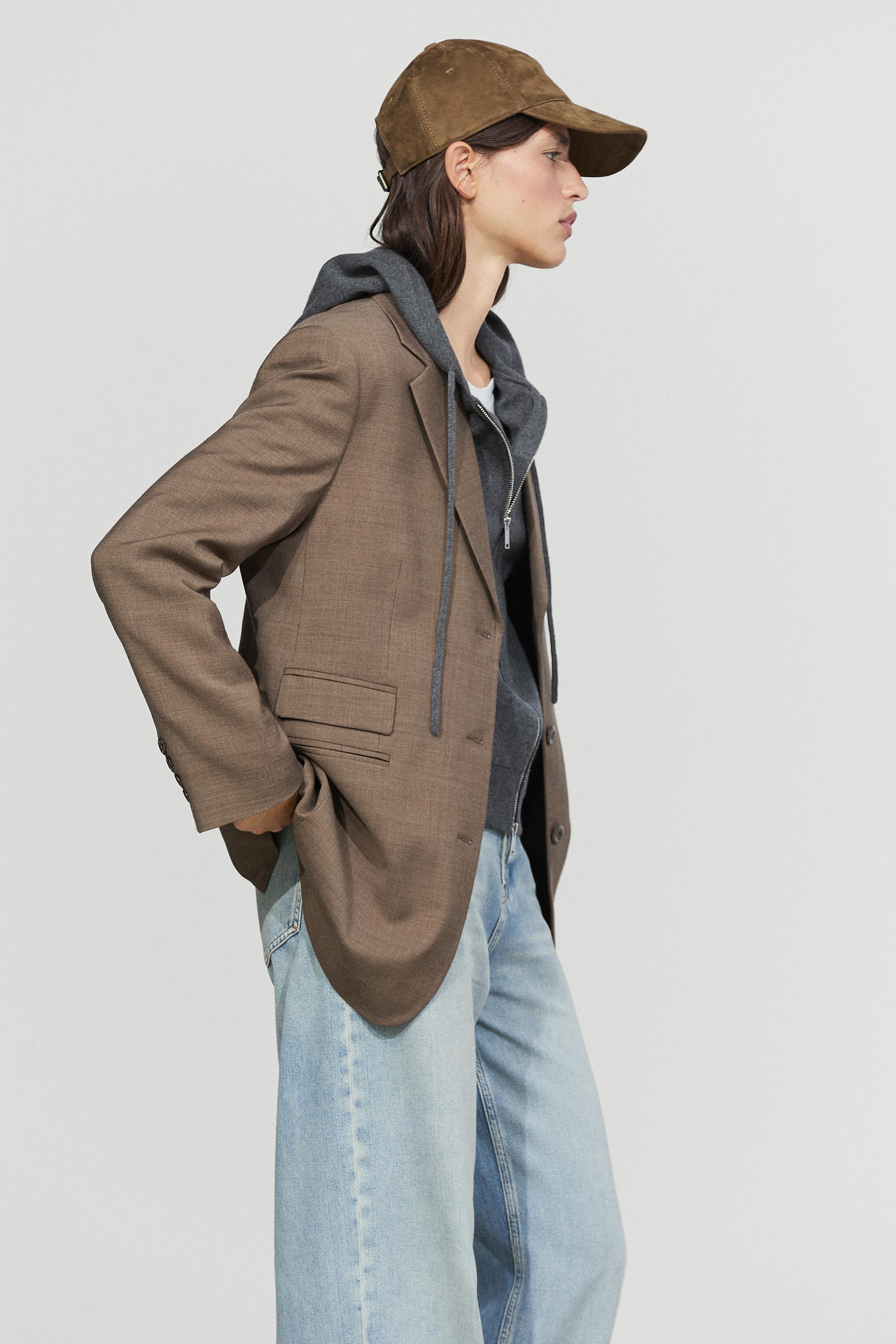 Suede leather cap — OCHRE
