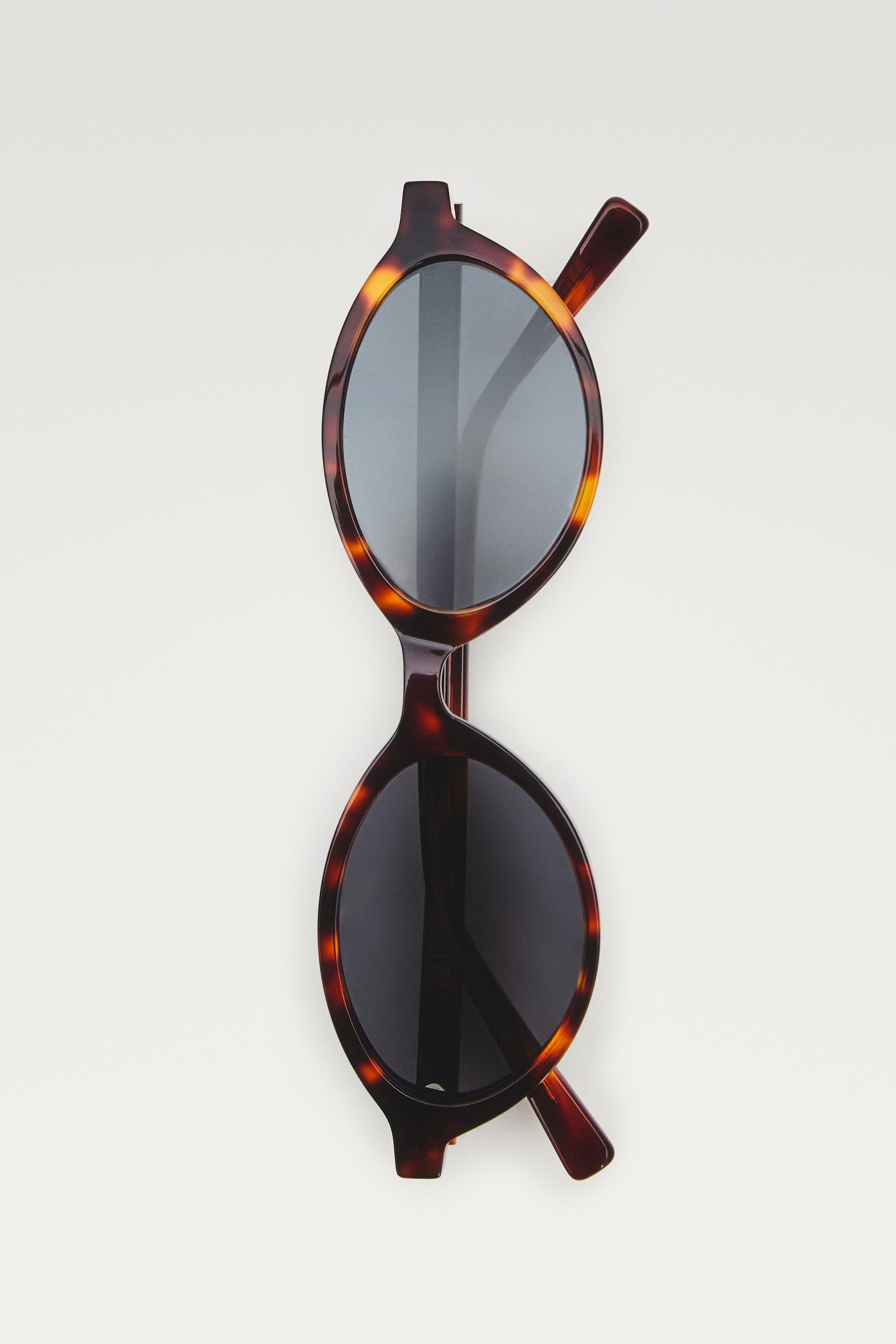 Oval sunglasses — BROWN
