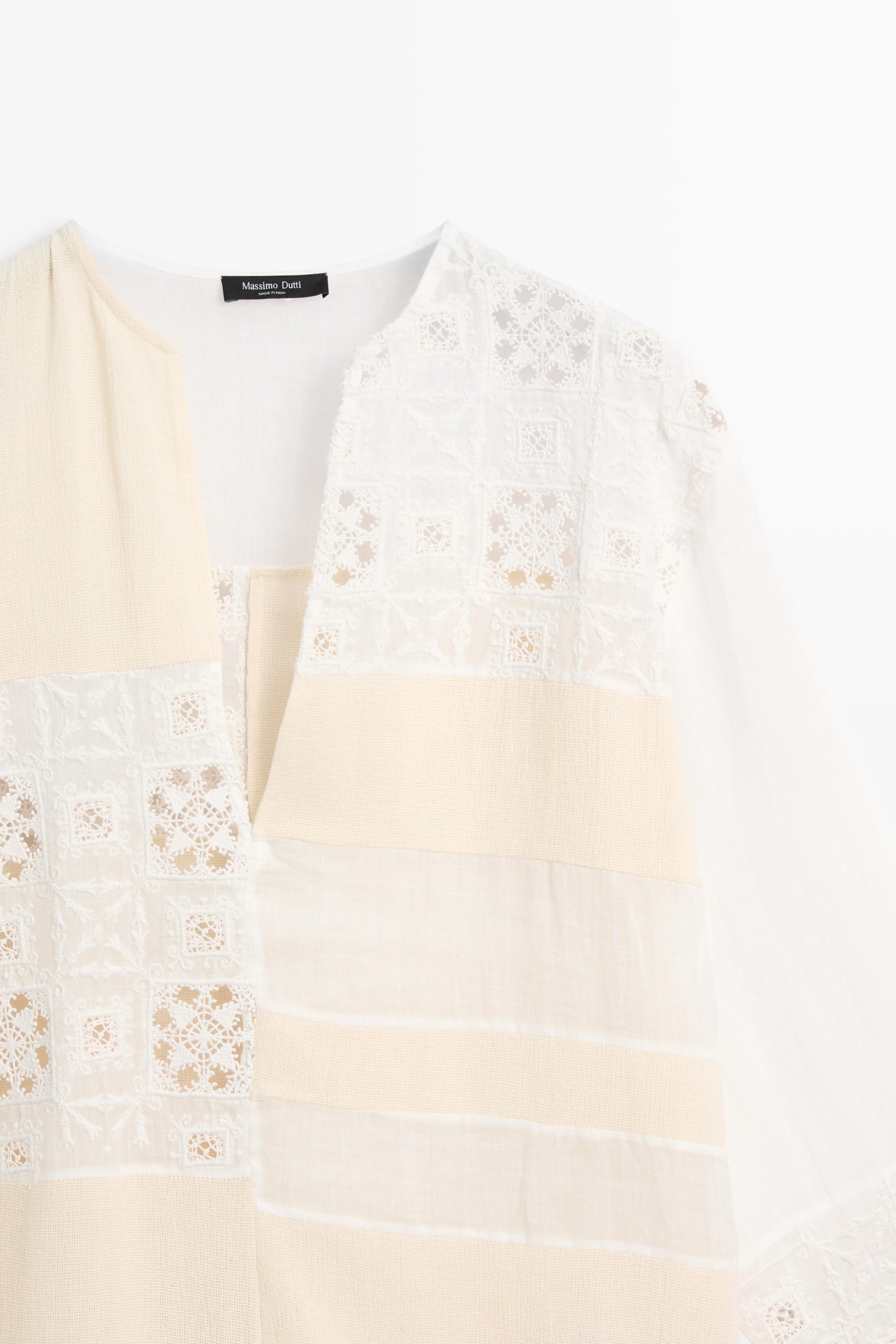 massimo dutti white lace dress Meanwhile #QueenLetizia has been dazzling in Egypt. From a white lace  @the2ndskinco dress to a black midi @massimodutti . Which one is your  favorite outfit?  : G Tres , AP ,