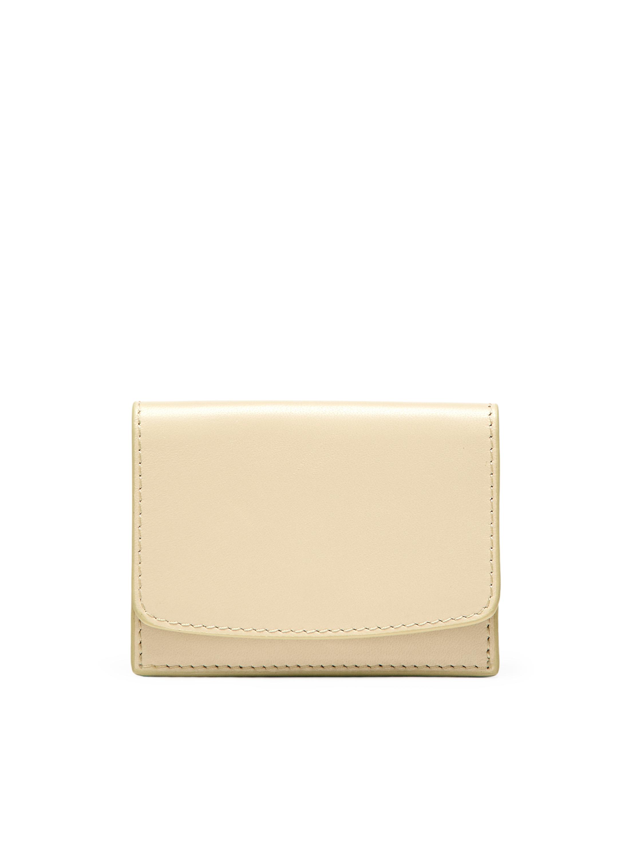 Nappa leather wallet — Vanilla (alternate view)