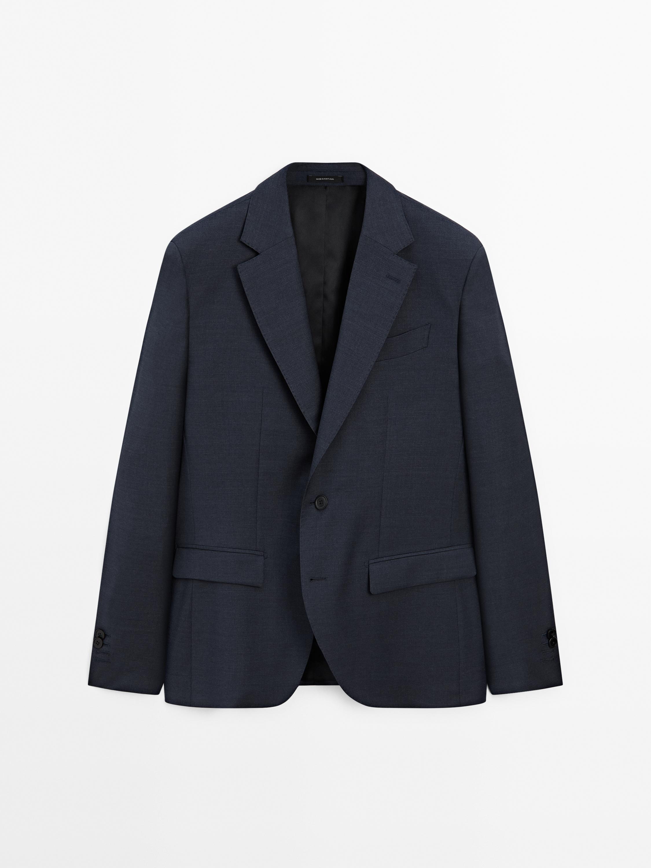 Americana traje mezcla lana