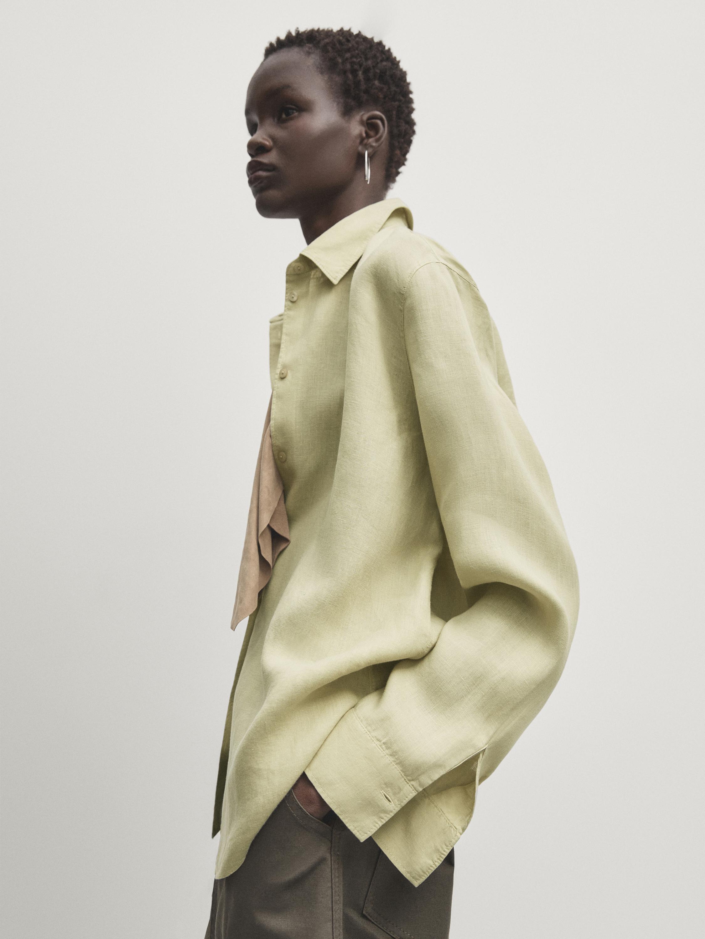 100% linen shirt