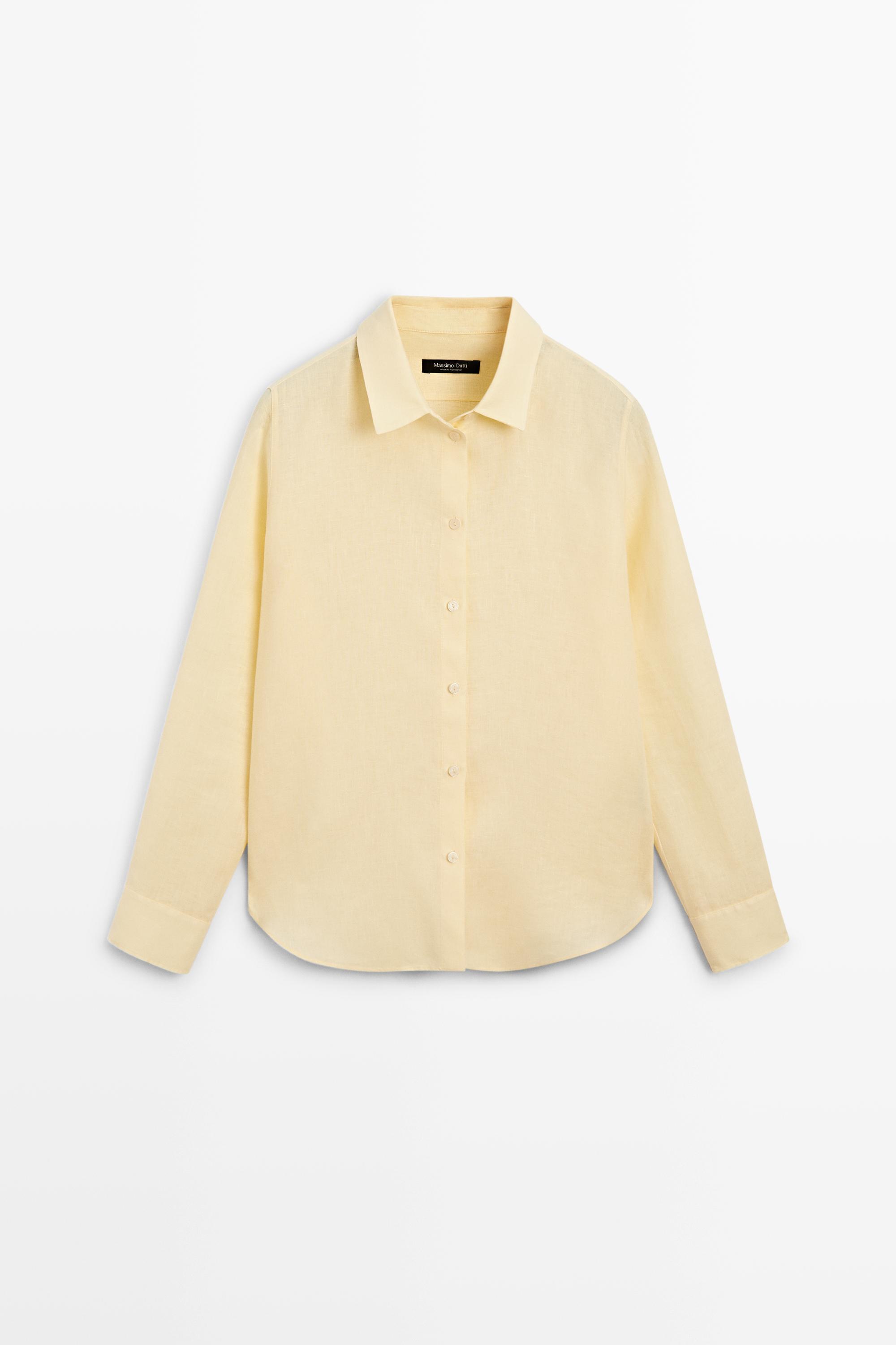 Camisa fluida 100% lino